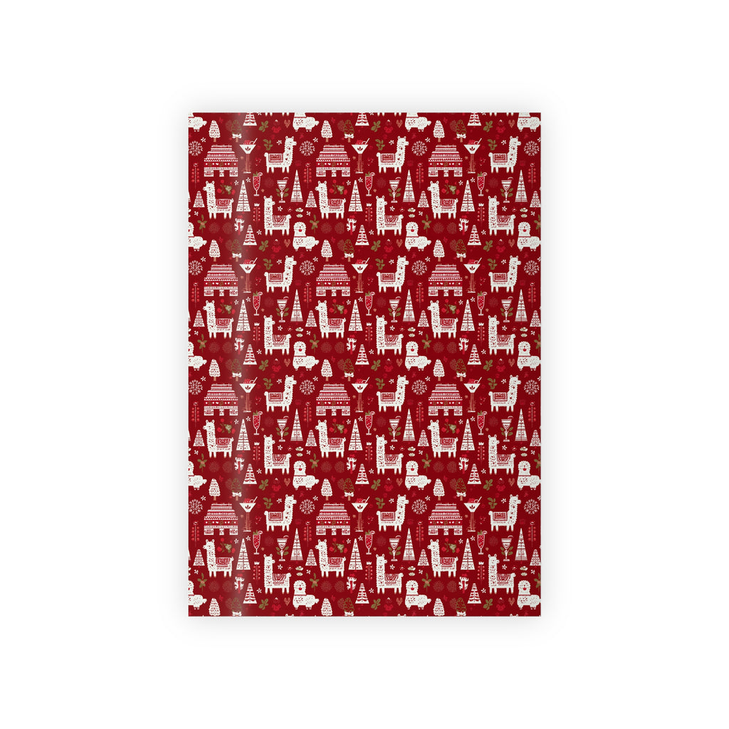 Peruvian Christmas Gift Wrap Roll, Holiday Present Packaging, Festive Decorative Paper, Unique Xmas Pattern Design,