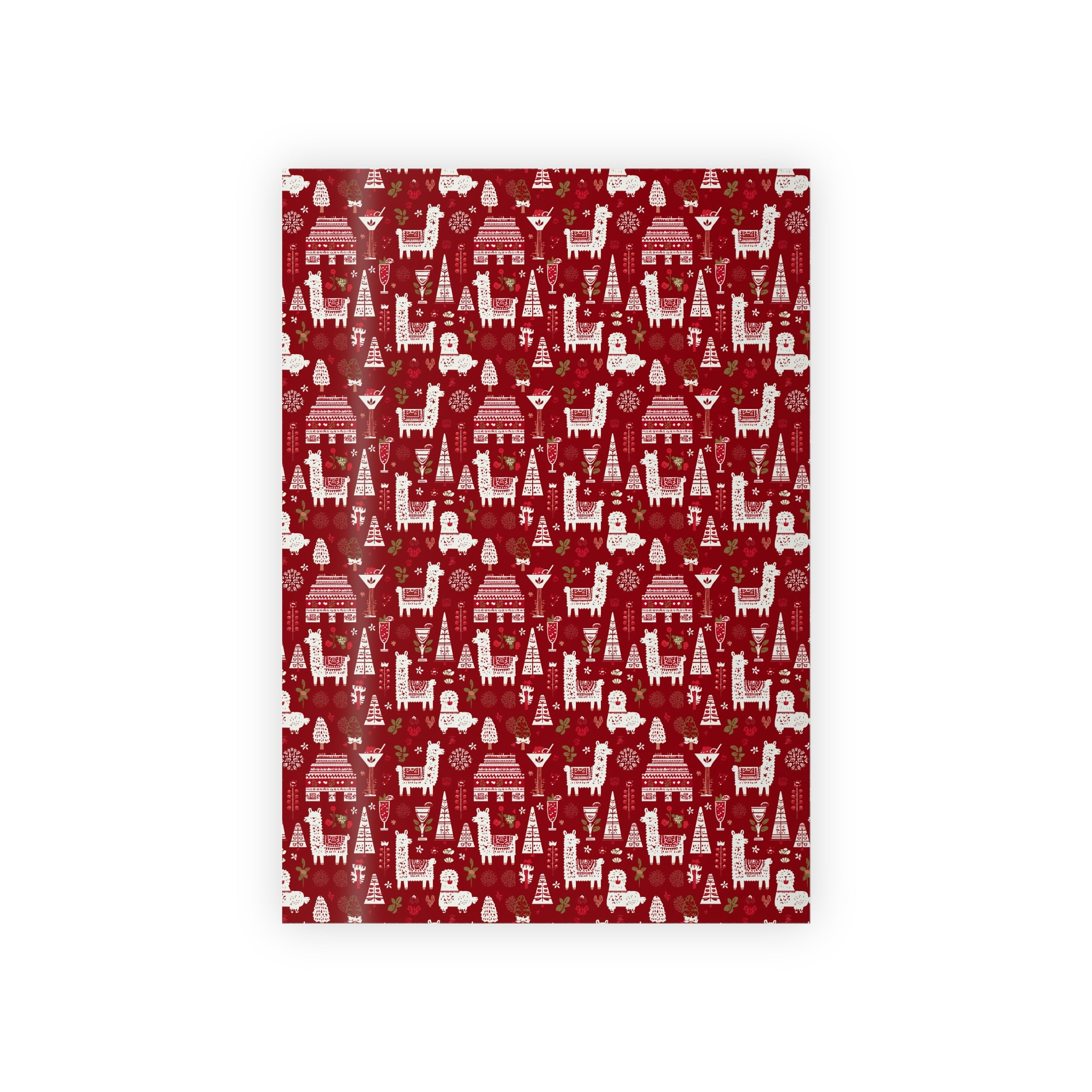 Peruvian Christmas Gift Wrap Roll, Holiday Present Packaging, Festive Decorative Paper, Unique Xmas Pattern Design,