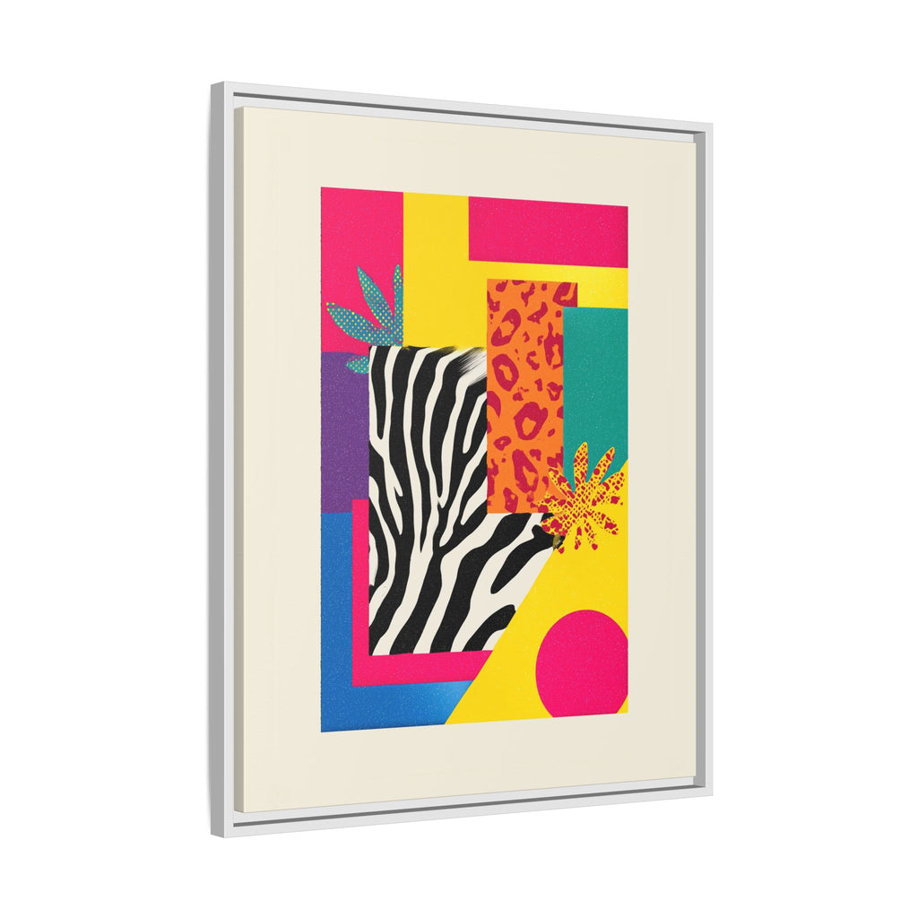 Zebra Stripes & Leopard Spots: 80s Pop Art Design, Memphis Style Graphic, Geometric Color Block Pattern   |   Custom Orders Accepted
