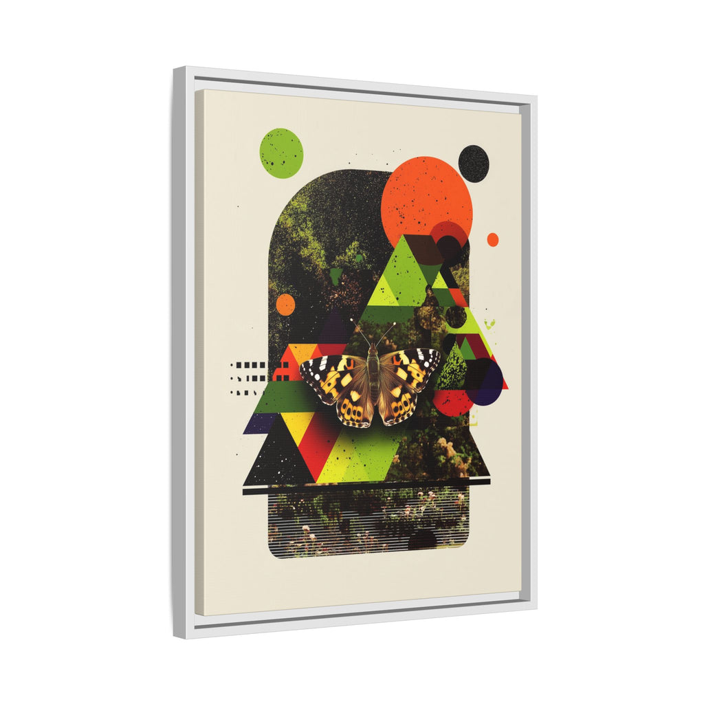 Metamorphic Geometries Framed Print: Digital Nature Collage, Butterfly Abstract Design   |   Custom Orders Available
