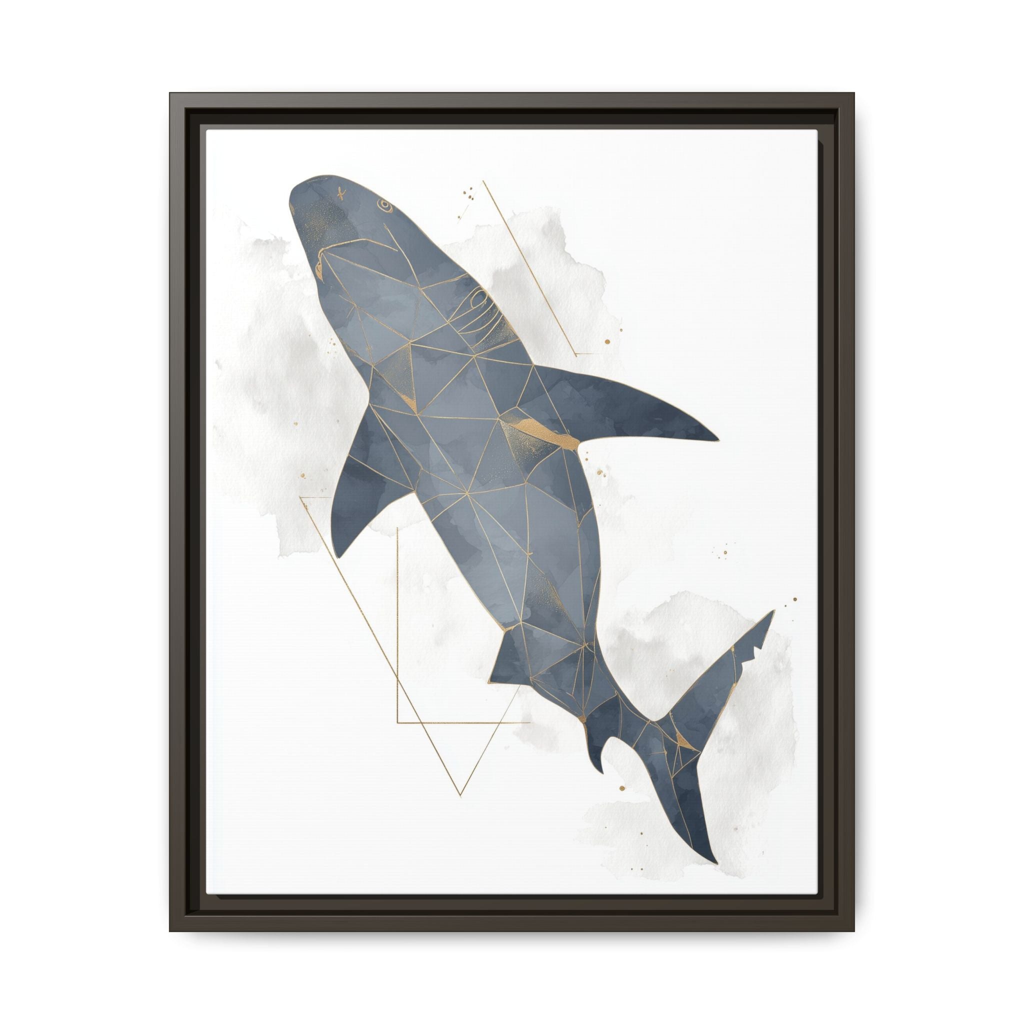 Aquatic Geometry: Shark Polygon Abstraction, Oceanic Digital Art   |  Personalized & Custom Orders Available