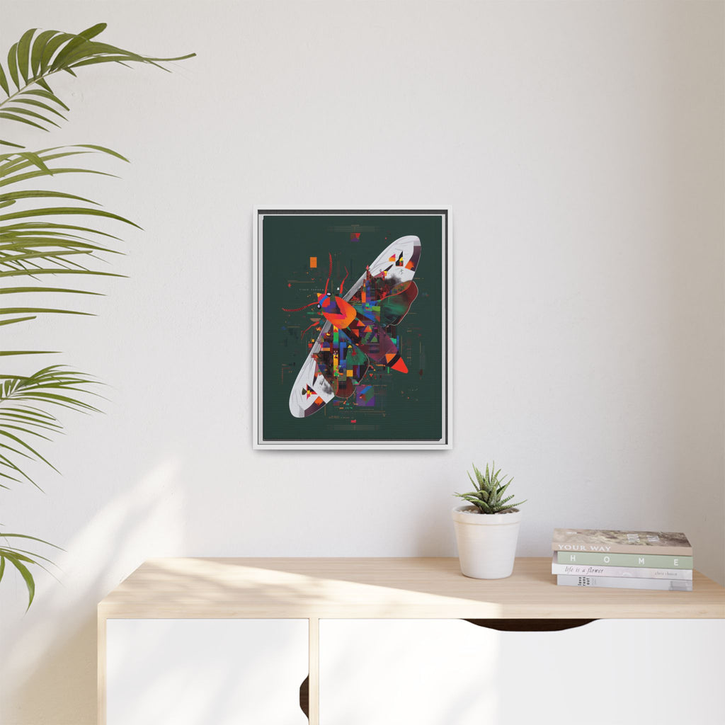 Digital Metamorphosis Framed Print : Geometric Butterfly Synthesis, Technological Nature Rendering   |   Custom Orders Available