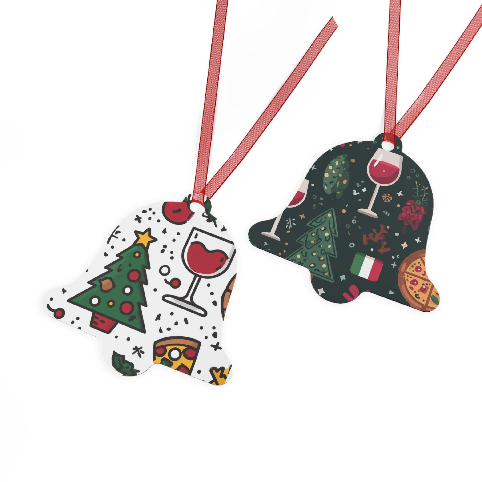 Buon Natale Festive Metal Ornaments - Christmas Hanging, Holiday Gifts, Personalized Tree Ornaments, Party Celebrations, Seasonal Decoration