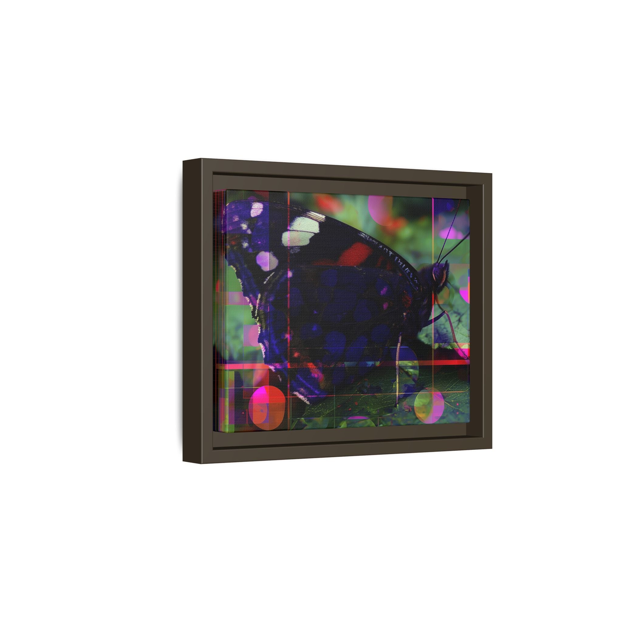 Geometric Butterfly Framed Print: Digital Glitch Butterfly Art, Geometric Nature Photography   |  Personalized & Custom Orders Available