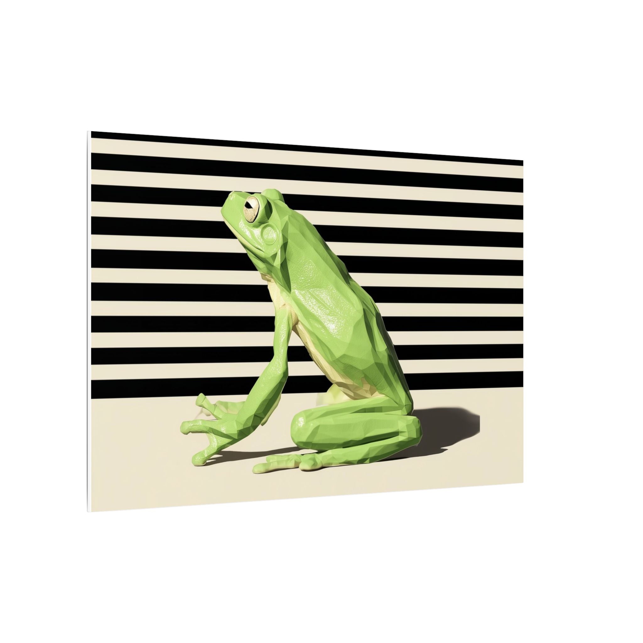 Geometric Frog: Low-Poly Wildlife Art, Modern Minimalist Design   |    Custom Orders Available