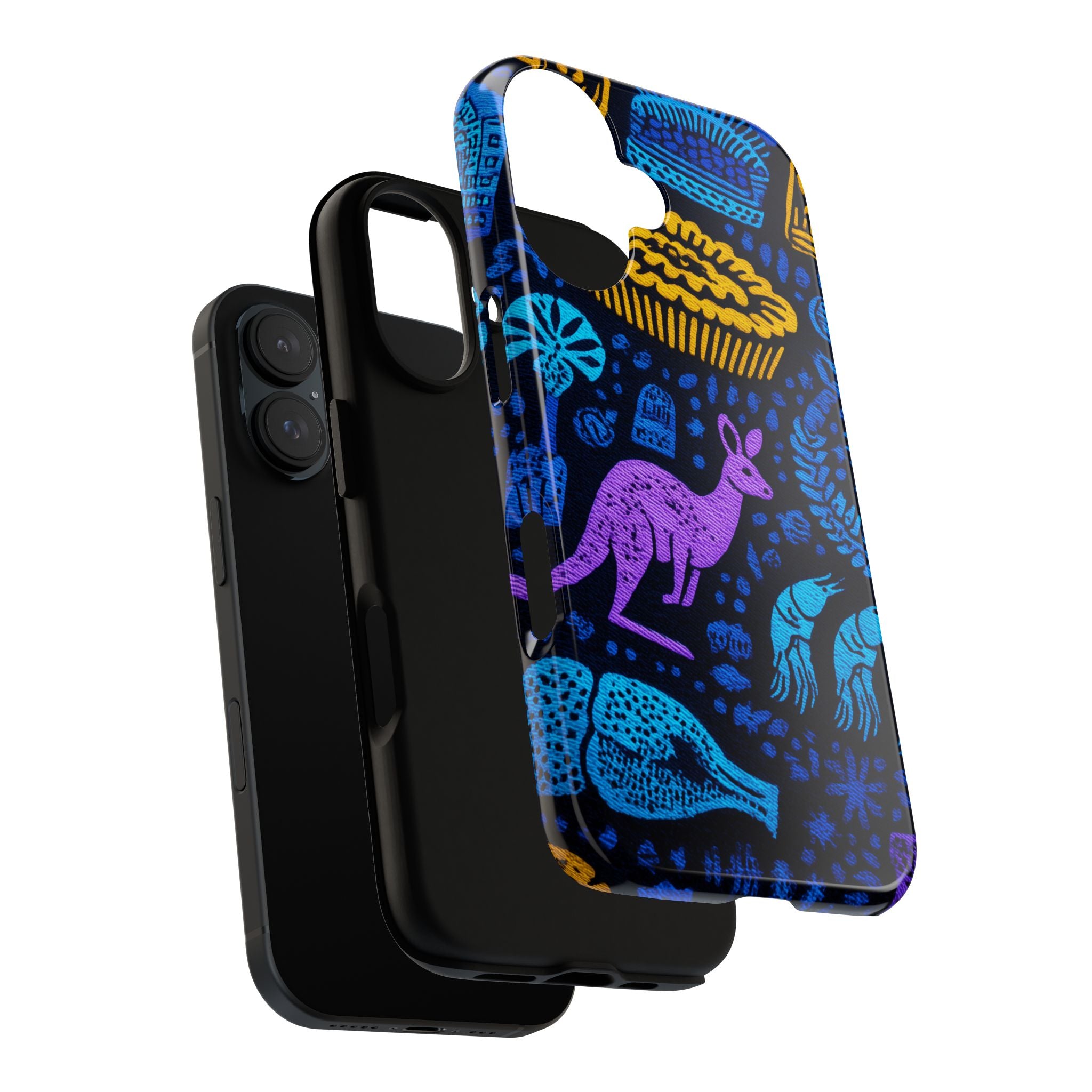 Australian-themed iPhone Case, Tough Phone Cover, Unique Gift for Travelers, Cute Animal Design, Festival & Holiday Accessory