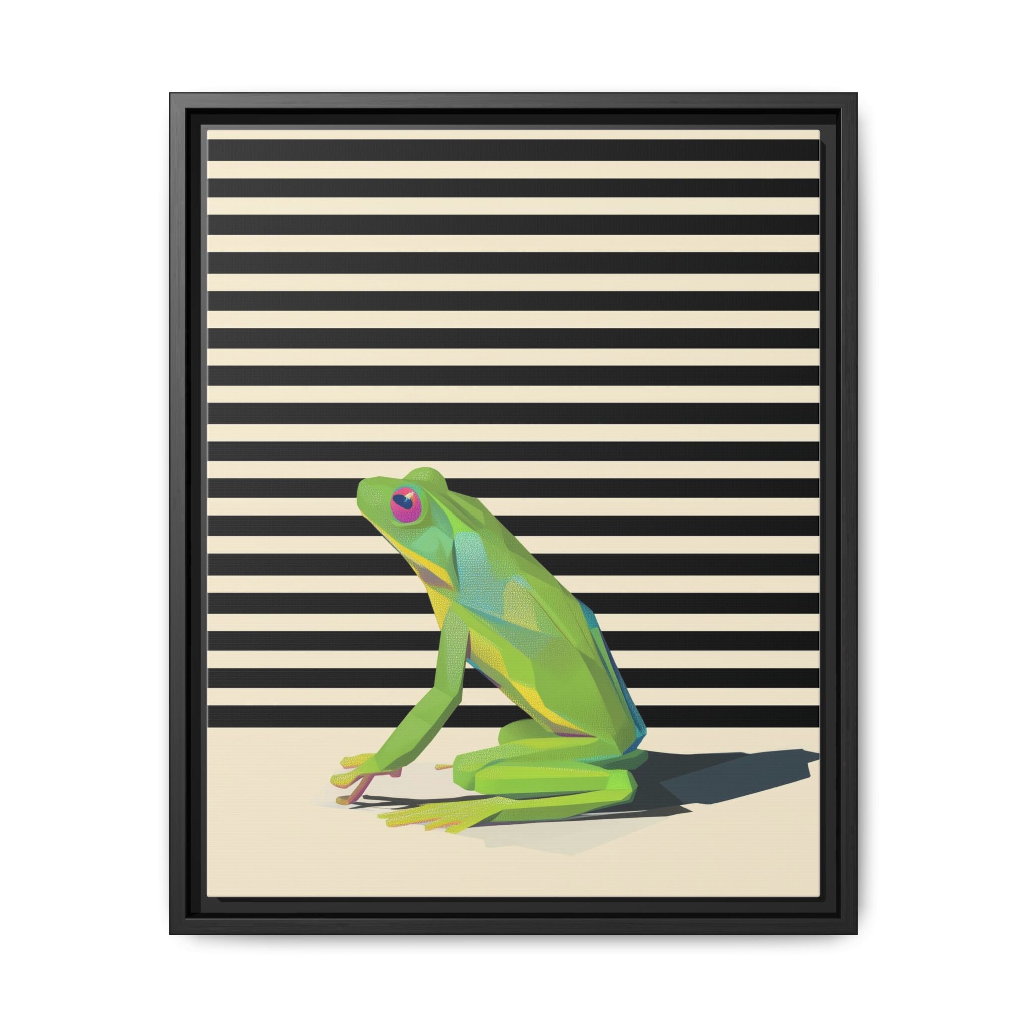 Geometric Amphibian: Stylized Frog Design, Modern Minimalist Art Print   |    Custom Orders Available