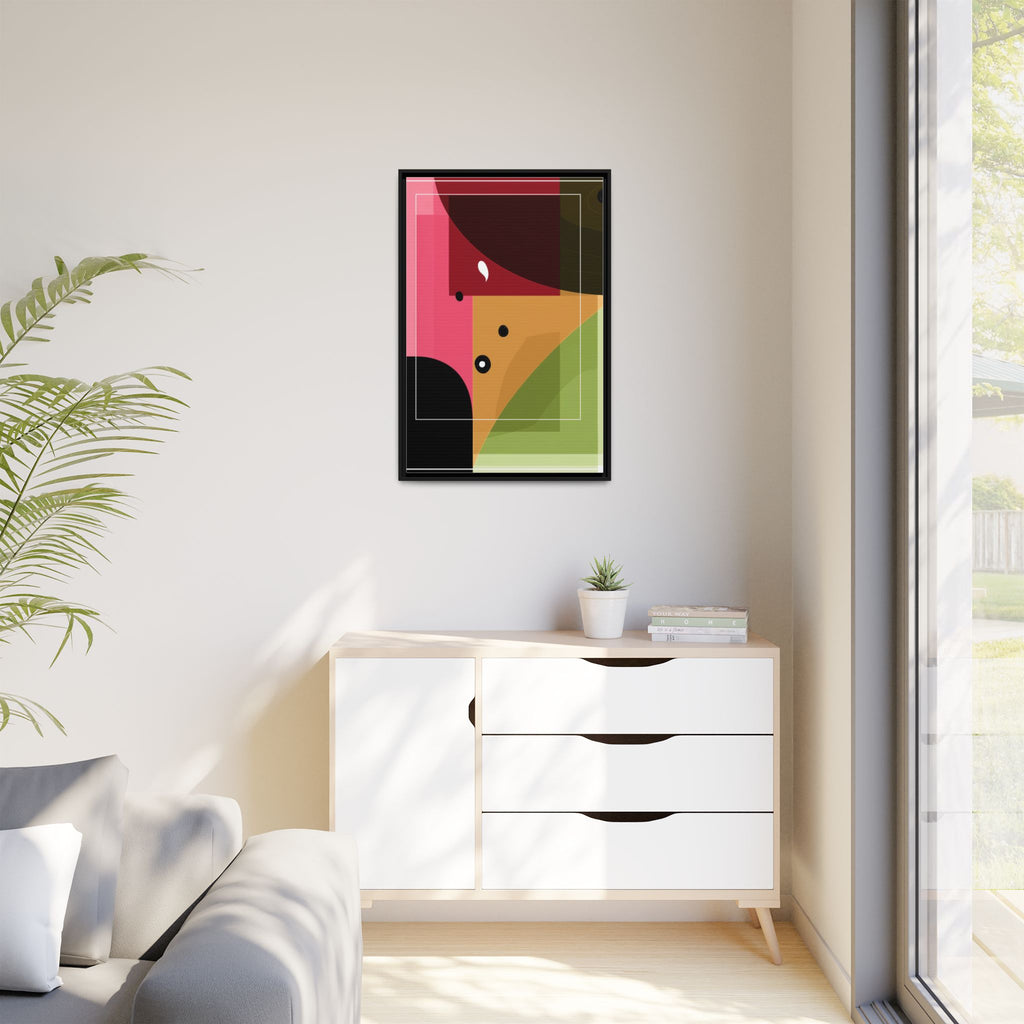 Geometric Convergence: Abstract Modernist Composition, Constructivist Color Blocking, Layered Geometric Design   |   Custom Orders Accepted