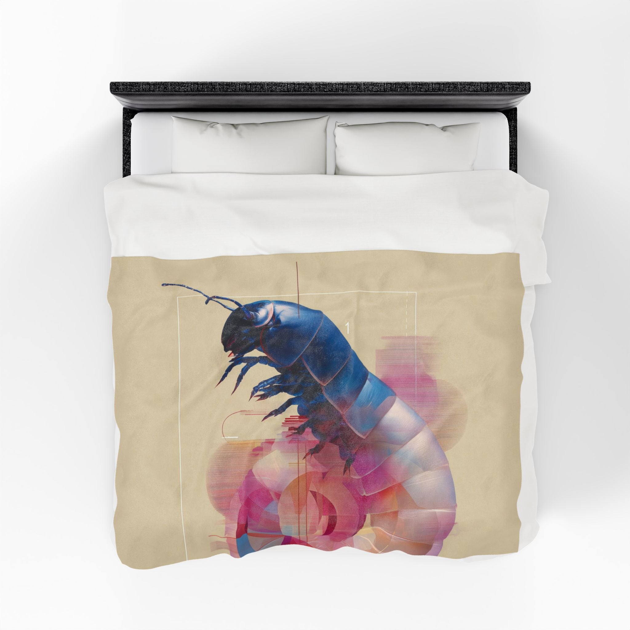 Chromatic Exoskeleton: Digital Beetle Render, Geometric Abstract Composition   |    Custom Orders Available