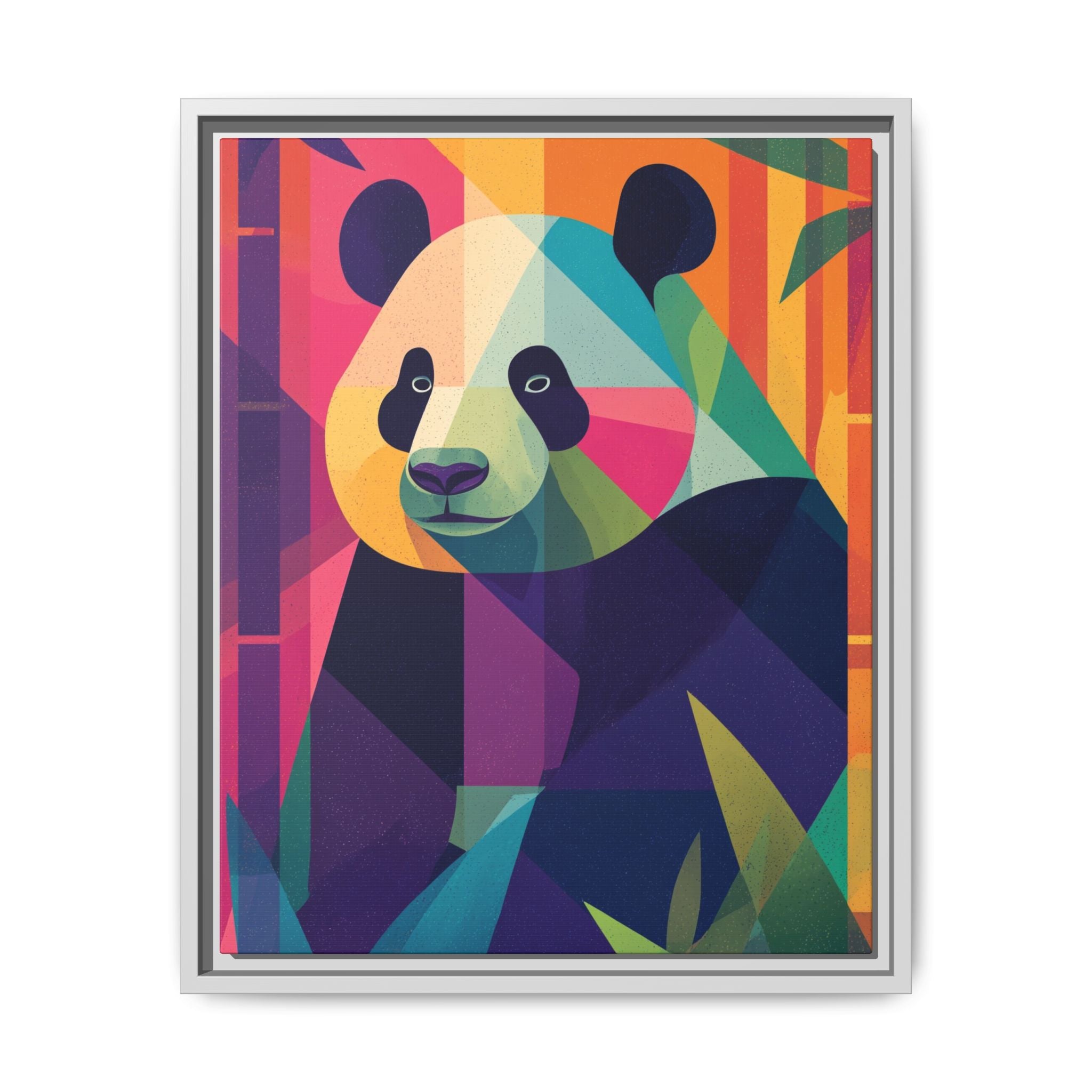 Geometric Panda: Mosaic Wildlife Portrait, Digital Polygonal Art   |  Personalized & Custom Orders Available