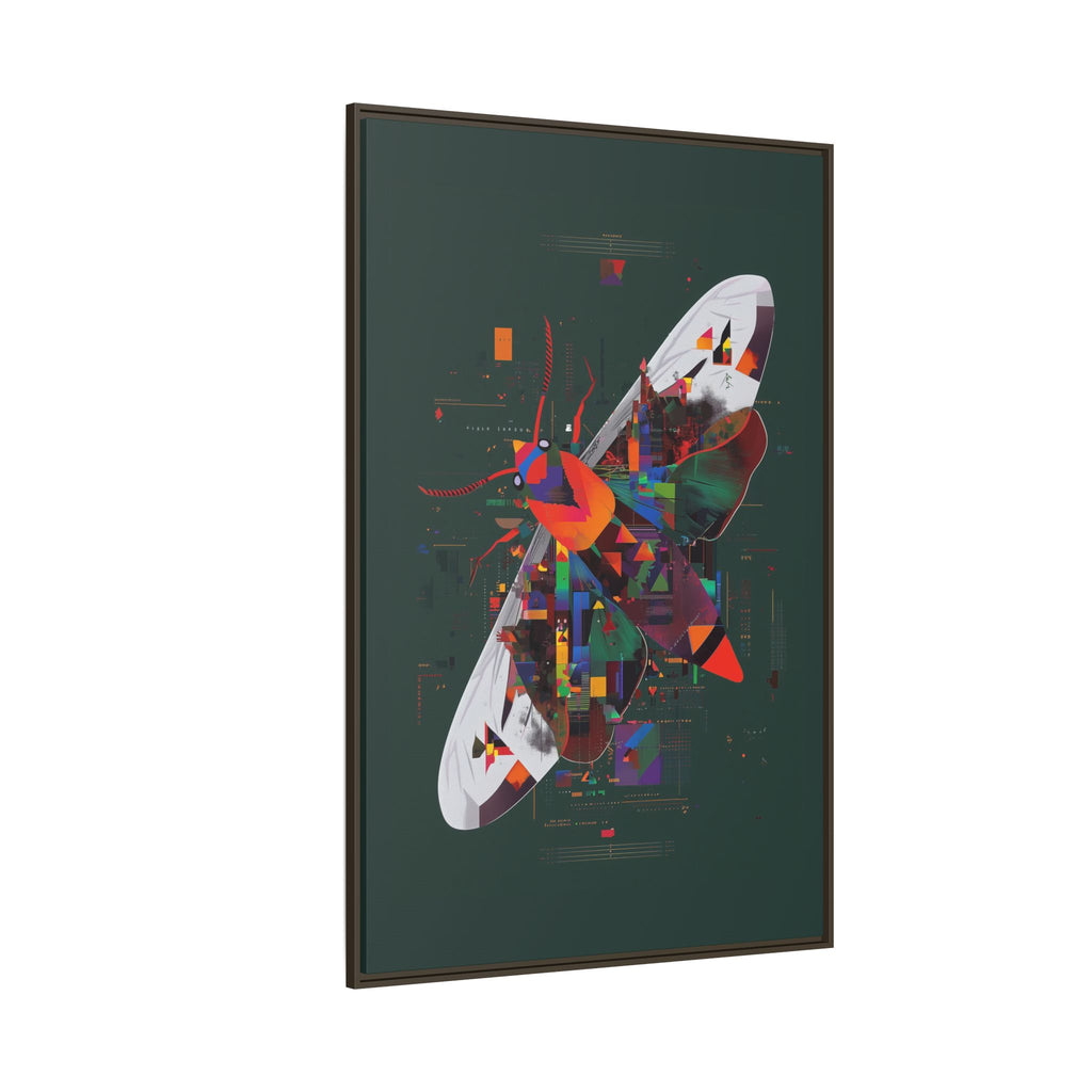 Digital Metamorphosis Framed Print : Geometric Butterfly Synthesis, Technological Nature Rendering   |   Custom Orders Available