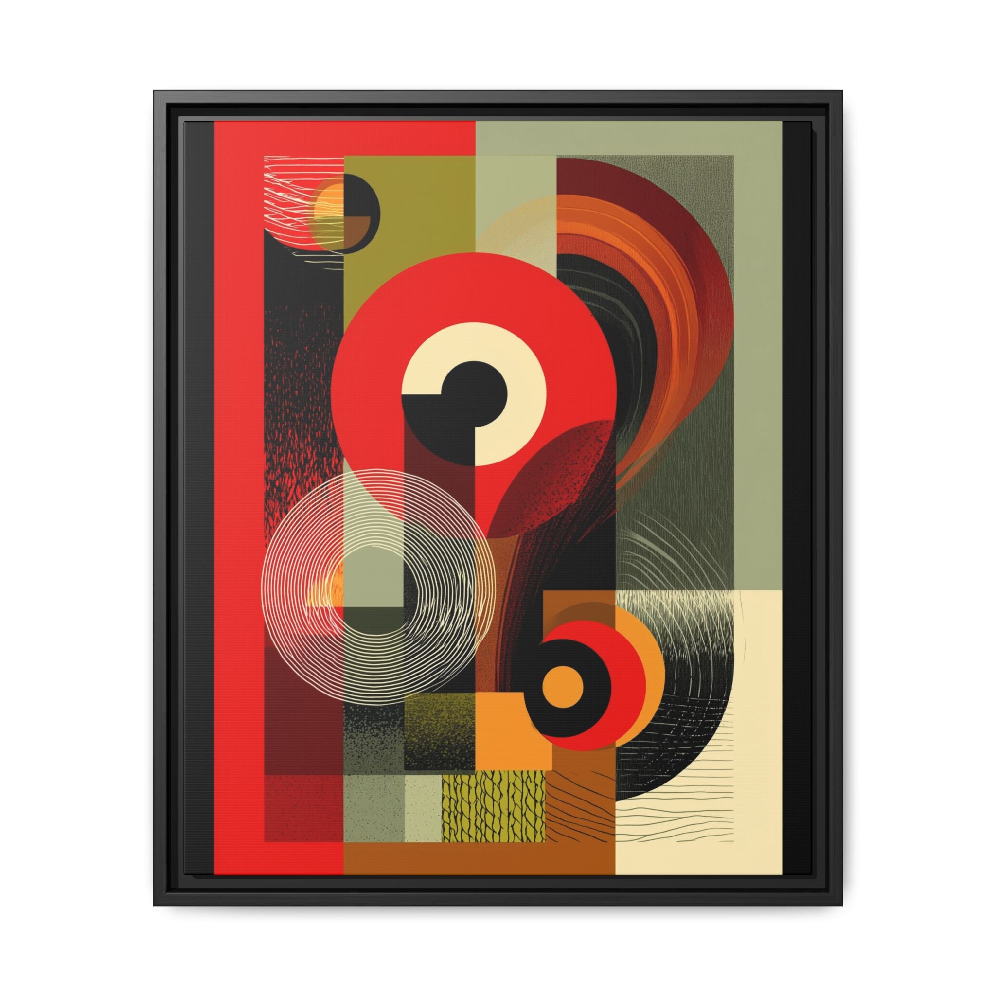 Chromatic Geometrics: Abstract Constructivist Composition, Modernist Color Blocking, Layered Circular Forms   |   Custom Orders Accepted