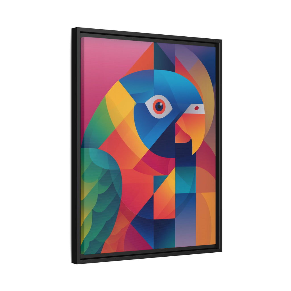 Cubist Parrot Prisma: Geometric Bird Design, Modern Angular Art   |    Custom Orders Available