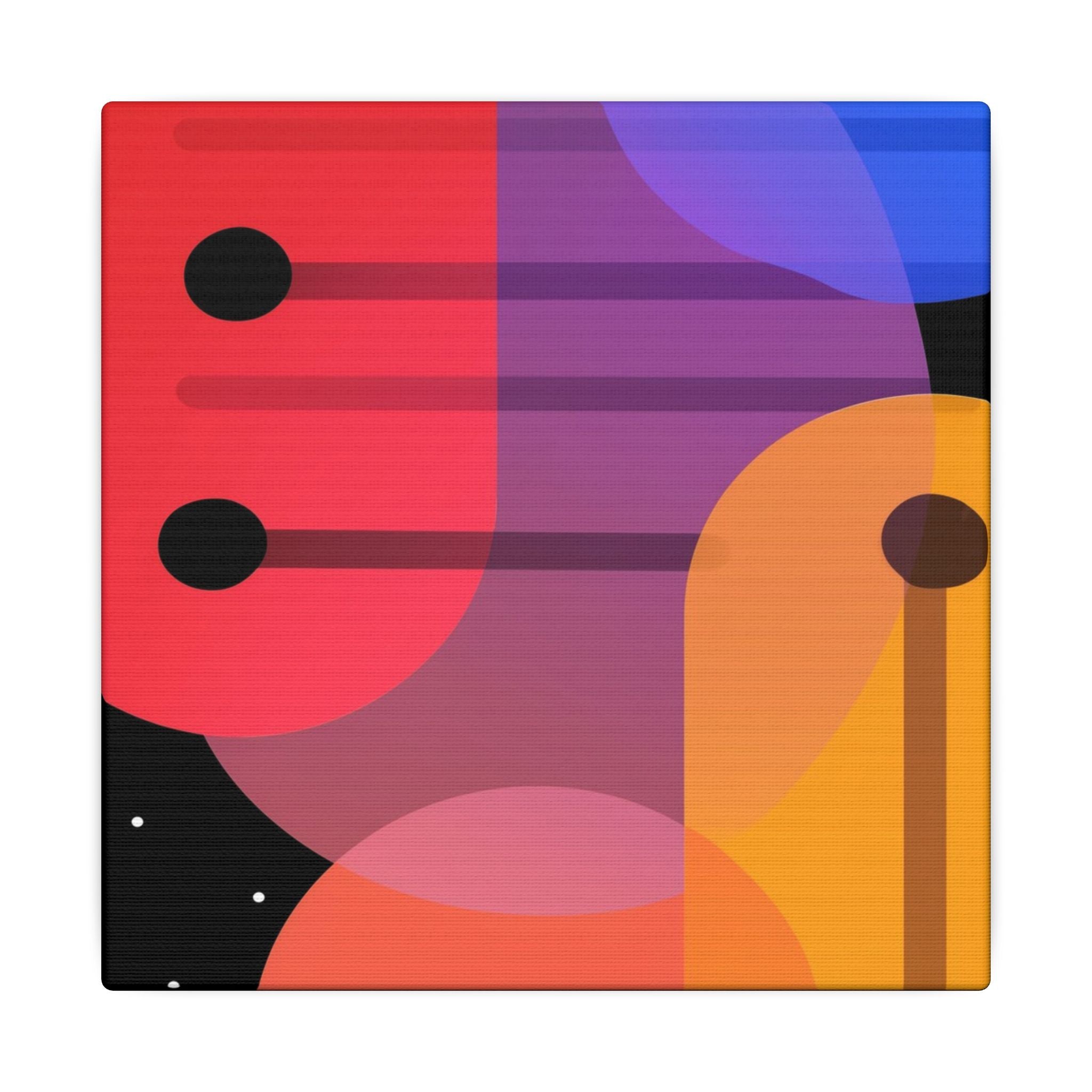 Cosmic Geometry: Abstract Shapes in Vibrant Colors, Digital Minimalist Design, Constructivist Inspiration   |   Custom Orders Accepted