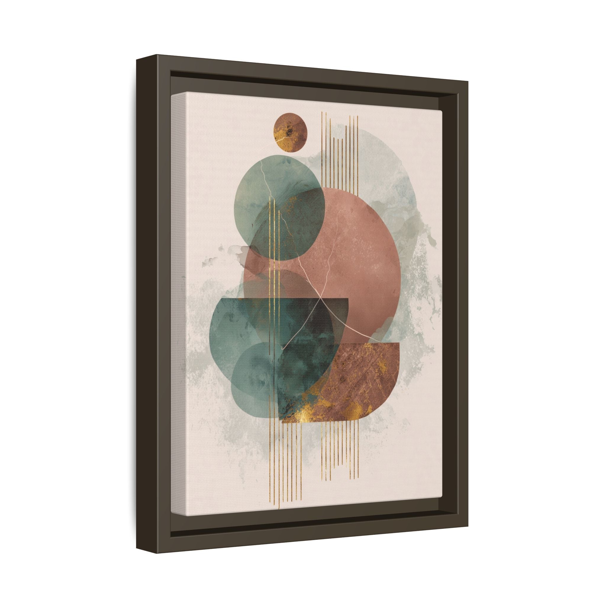Translucent Geometries: Abstract Circles, Mid-Century Minimalism, Watercolor Layers   |   Custom Orders Accepted