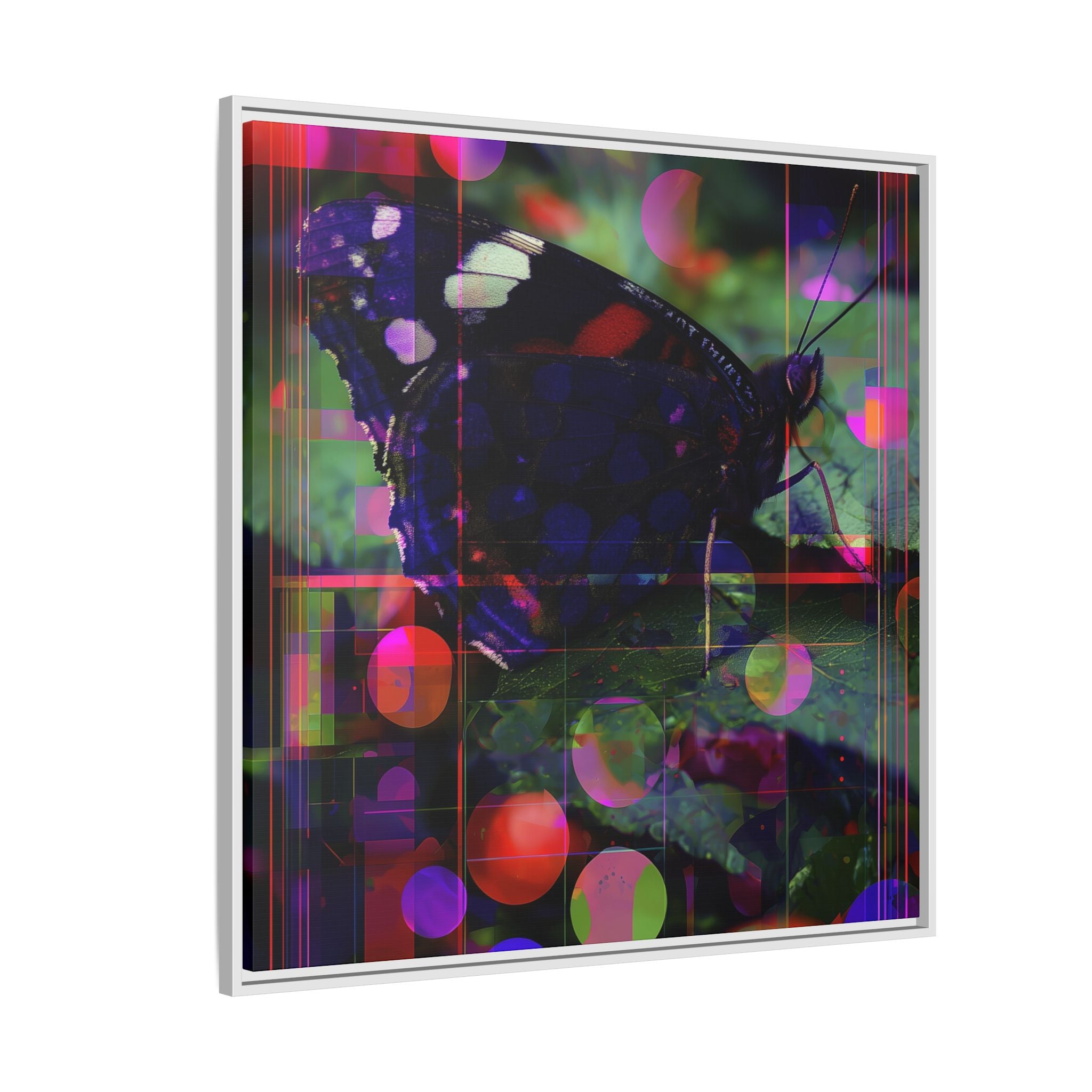 Metamorphic Glitch: Digital Nature Remix, Butterfly Geometric Distortion   |    Custom Orders Available