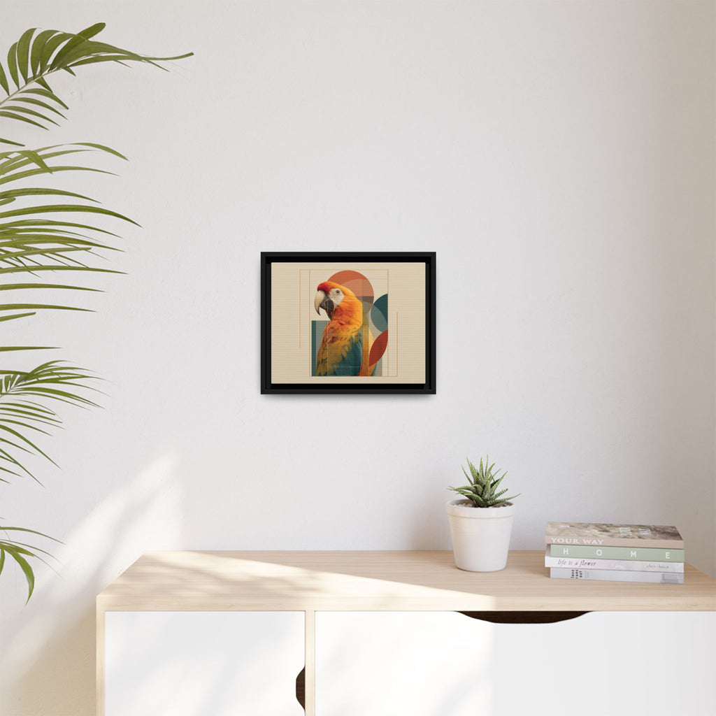 Macaw Geometry: Vibrant Avian Portrait, Modernist Graphic Design   |  Personalized & Custom Orders Available