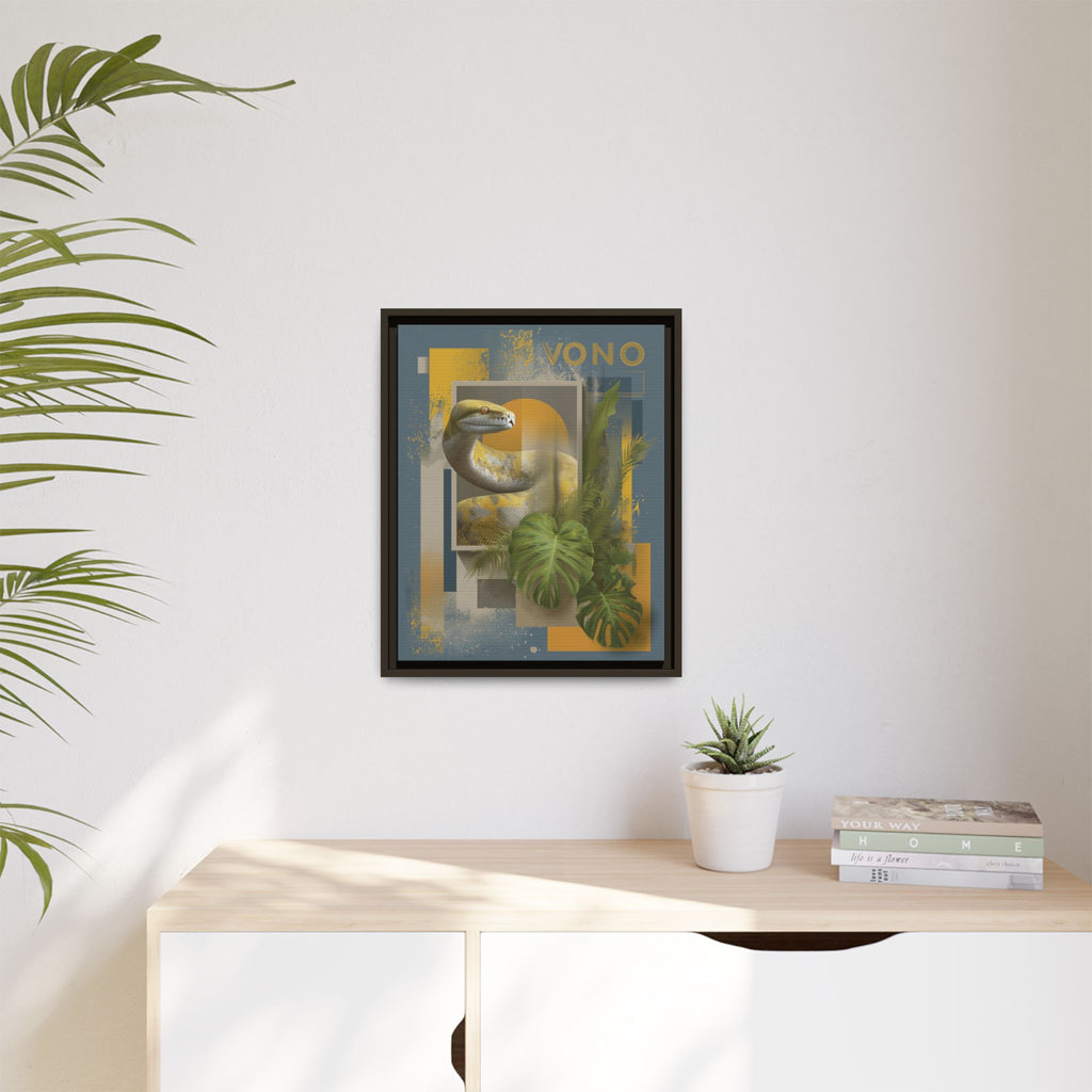 Serpent in Geometrics: Tropical Graphic Design, Modern Nature Illustration   |    Custom Orders Available