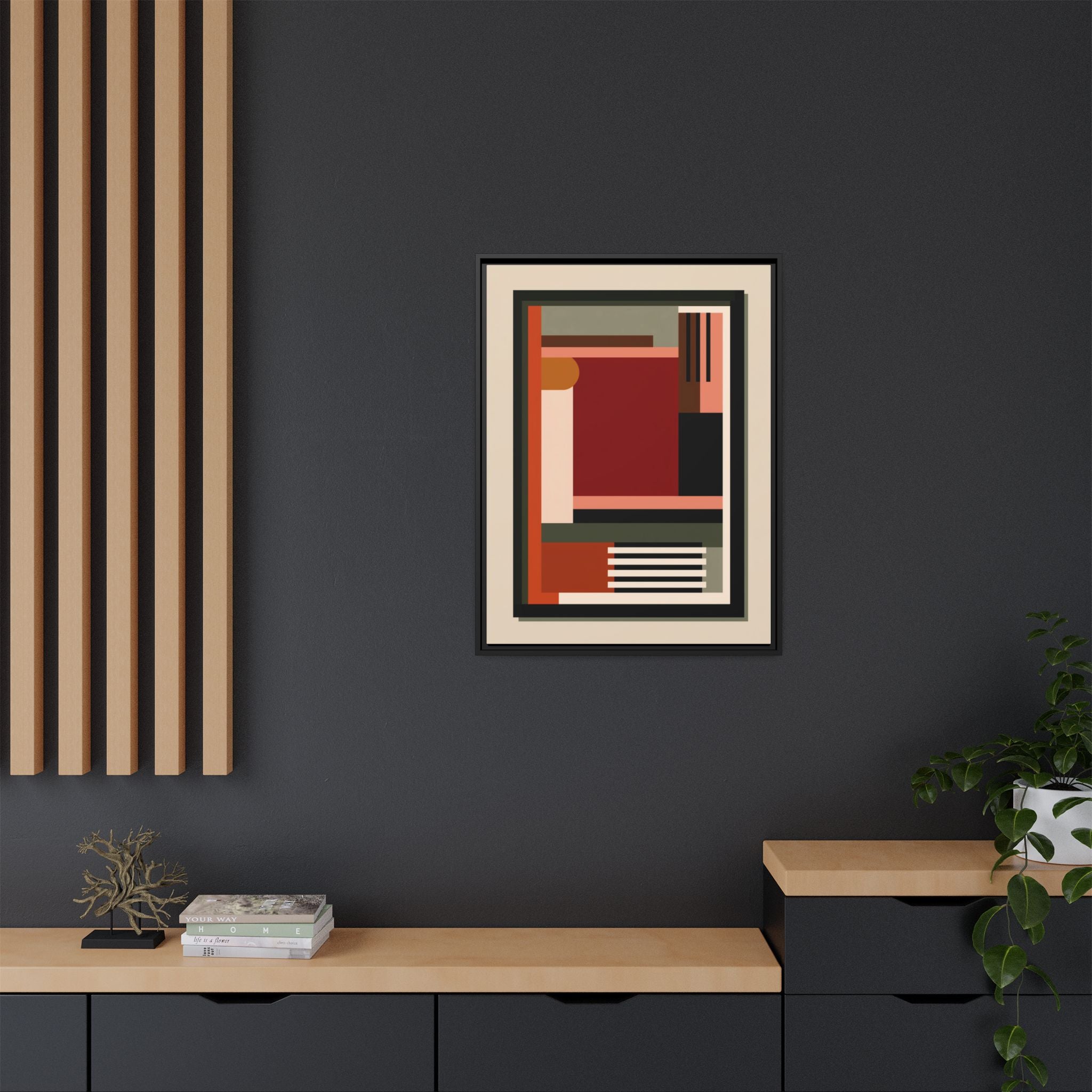 Architectural Geometries: Modern Abstract Composition, Bauhaus-Inspired Design, Geometric Color Blocking   |   Custom Orders Accepted