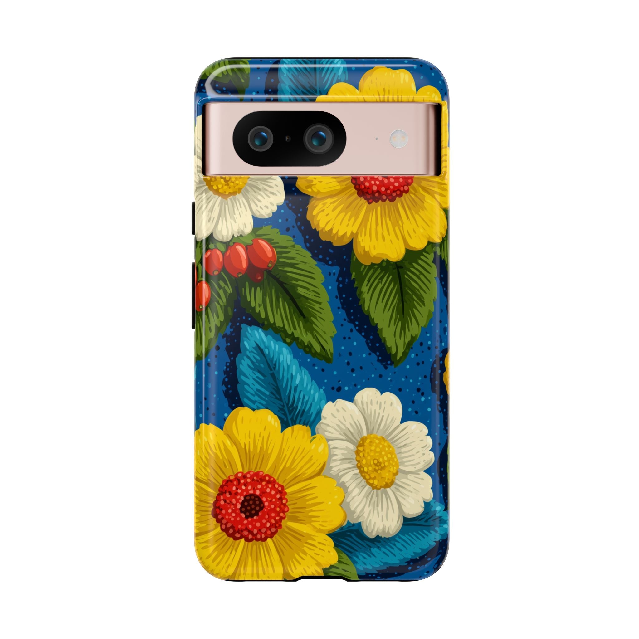 Summer Tough Cases: Floral Fine Art Phone Case, Fun Beach Vibe Phone Accessory, Summer Travel Gift, Colorful Phone Cover, Casual Style Tech
