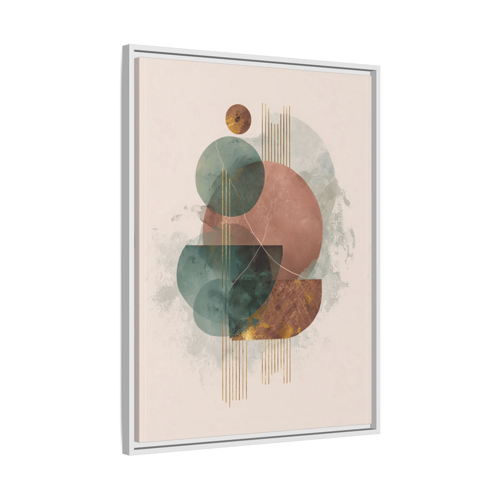 Translucent Geometries: Abstract Circles, Mid-Century Minimalism, Watercolor Layers   |   Custom Orders Accepted