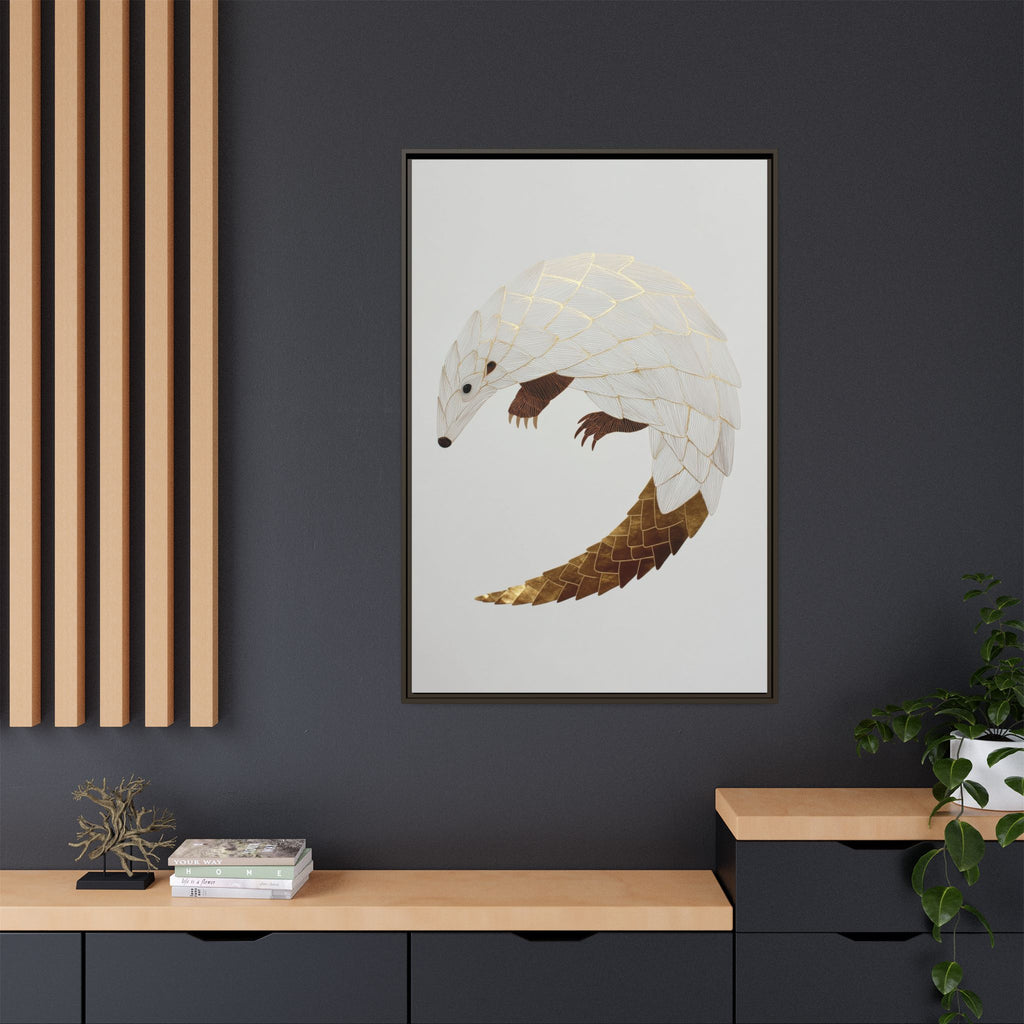 Geometric Hedgehog: Minimalist Wildlife Illustration, Layered Metallic Geometric Art   |    Custom Orders Available