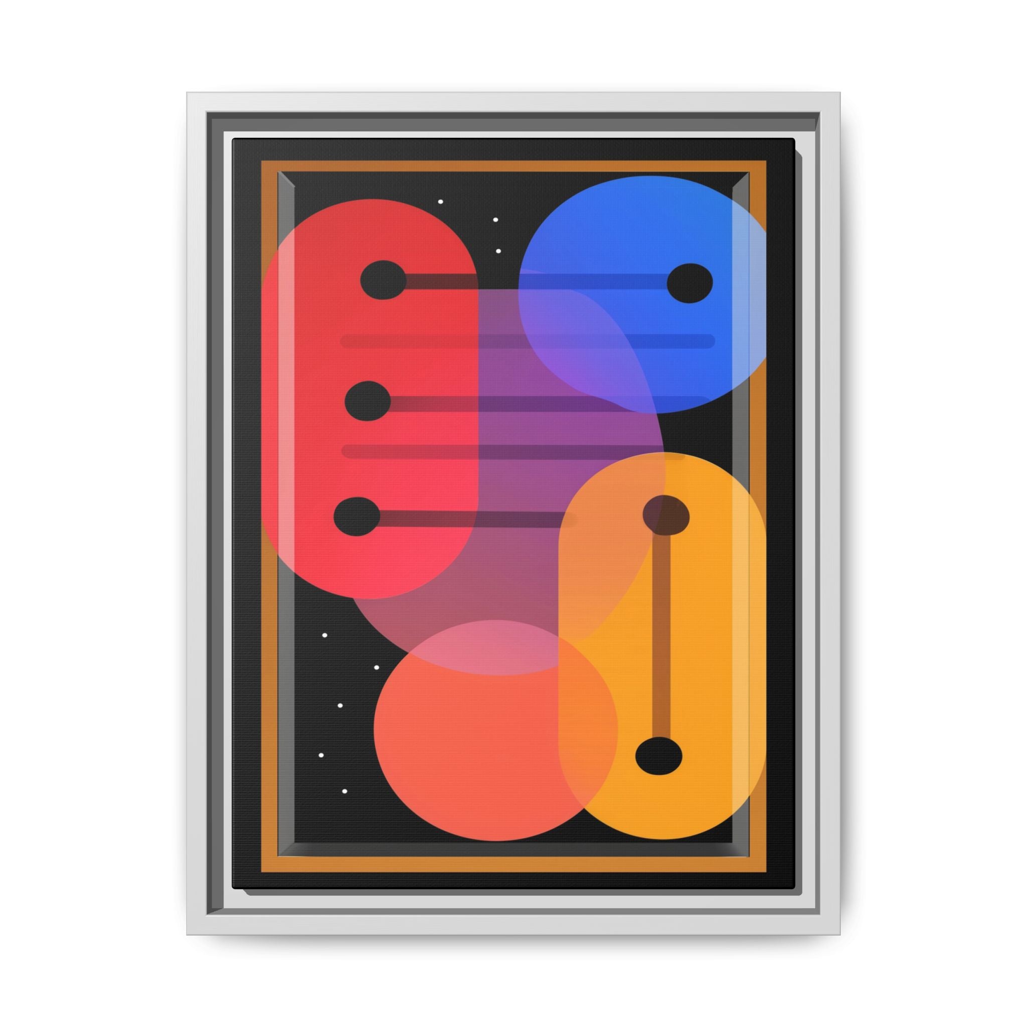 Celestial Geometry: Organic Shapes in Motion, Digital Abstract Composition, Vibrant Color Intersections   |   Custom Orders Accepted