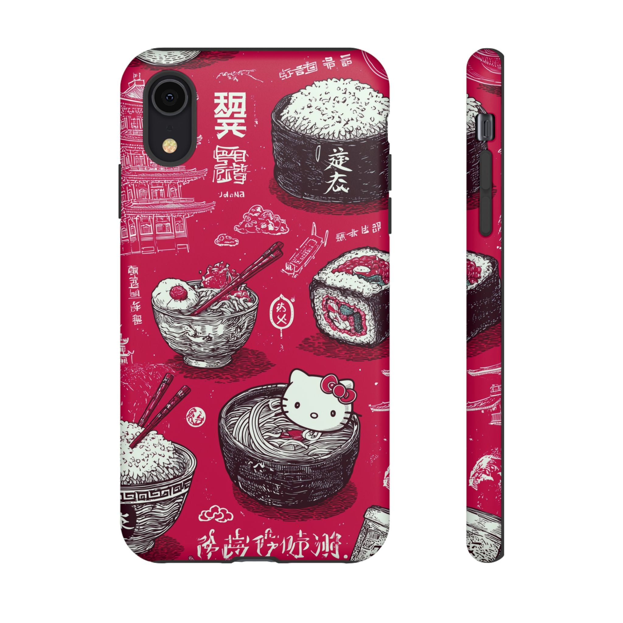 Japanese Kitty Vibrant Phone Case - Tough Case | Funky, Colorful, Unique Design for Personalization, Gift, Accessory, Protection, Trendy