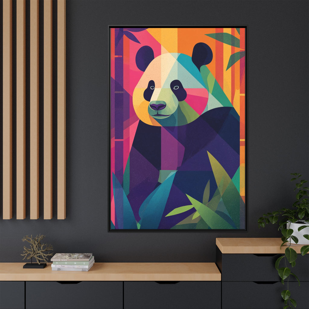 Geometric Panda: Mosaic Wildlife Portrait, Digital Polygonal Art   |  Personalized & Custom Orders Available