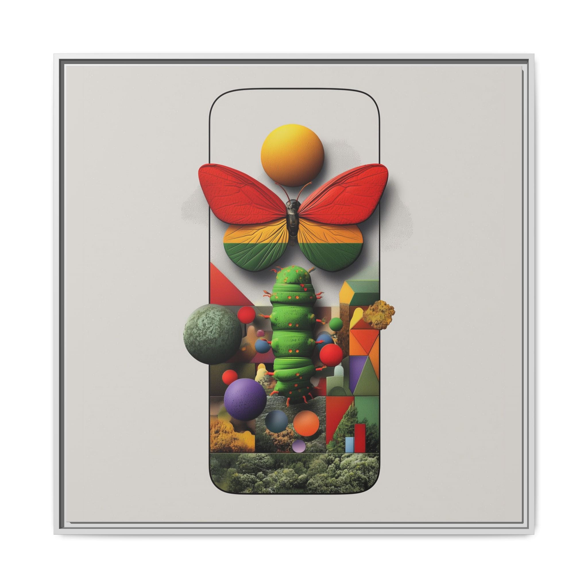 Digital Metamorphosis: Cybernetic Butterfly Realm, Surreal Tech Nature Composition   |    Custom Orders Available