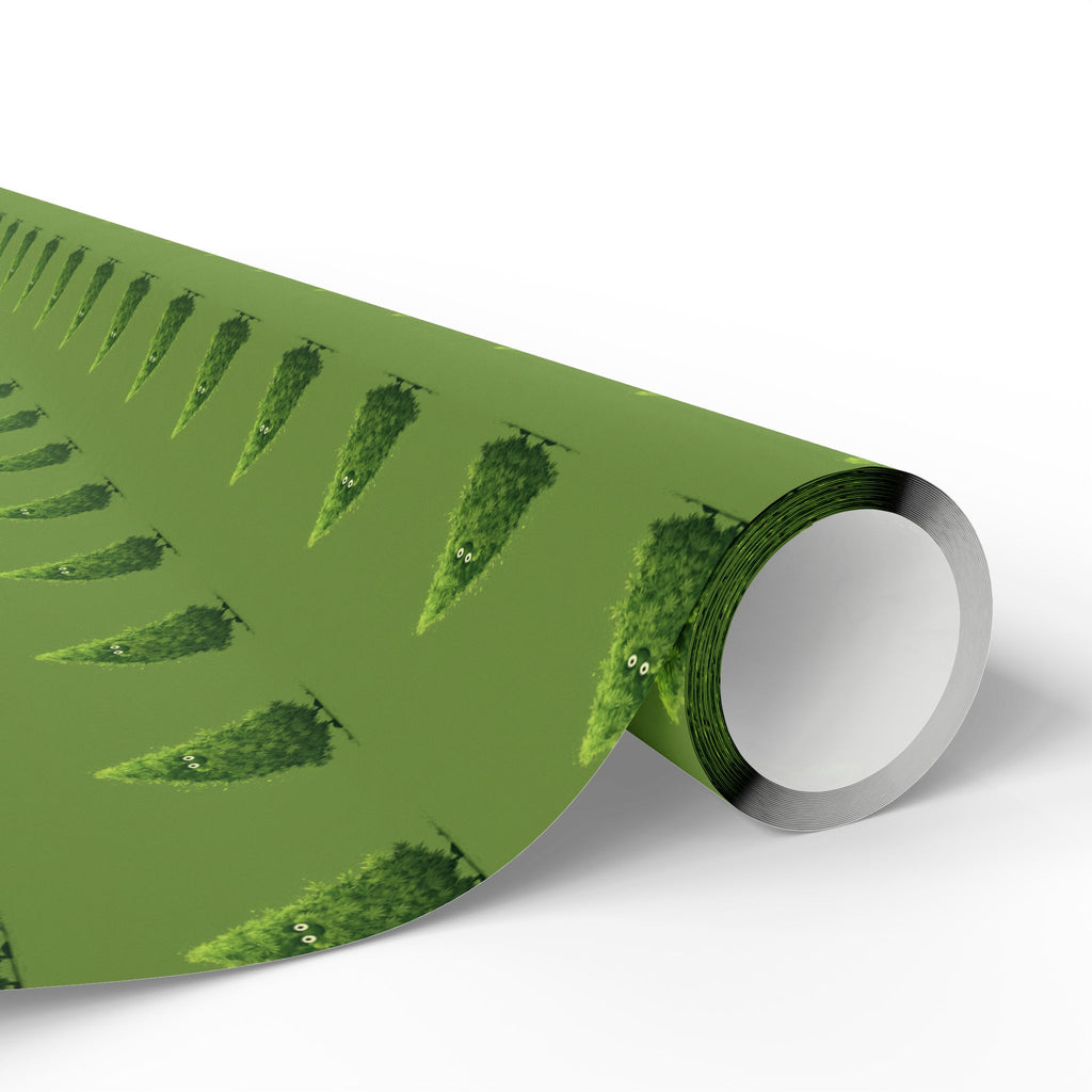 Cute Marijuana Bud Christmas Tree Festive Wrapping Paper - Gift Wrapping, Christmas, Birthday, Baby Shower, Jungle Theme