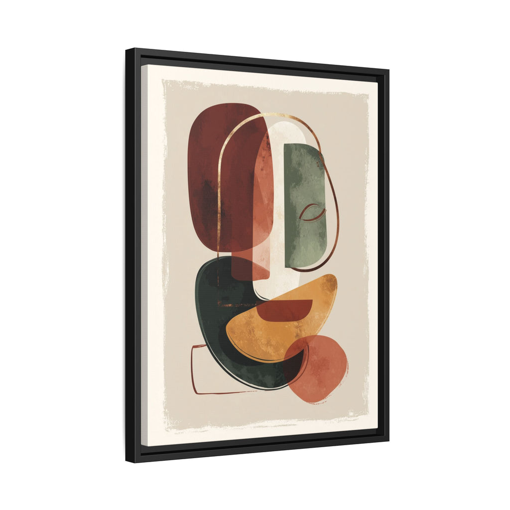 Layered Geometries: Mid-Century Modern Composition, Organic Abstract Design, Translucent Intersecting Shapes   |   Custom Orders Accepted