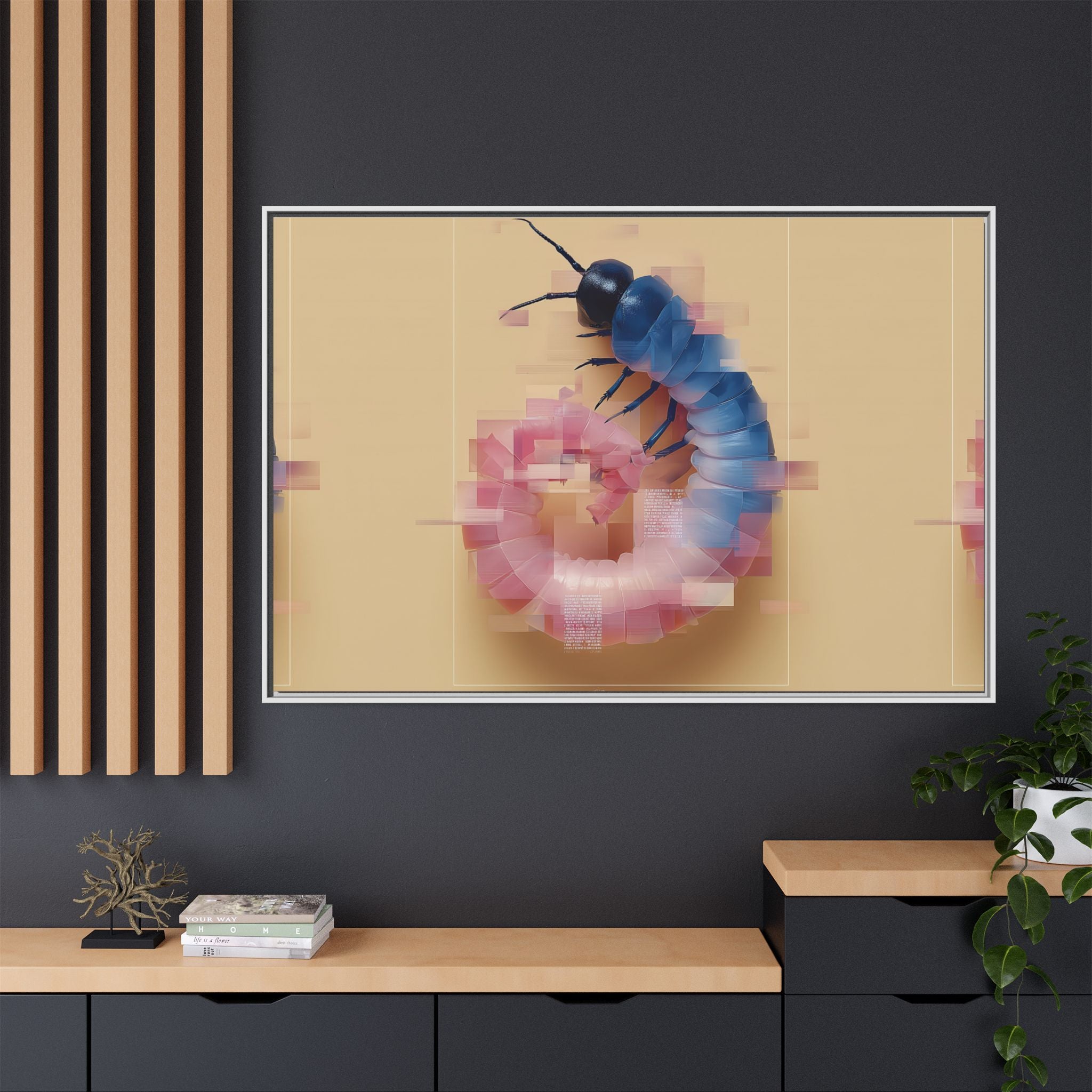 Glitched Symmetry: Digital Insect Mosaic, Pixelated Fragmentation   |    Custom Orders Available