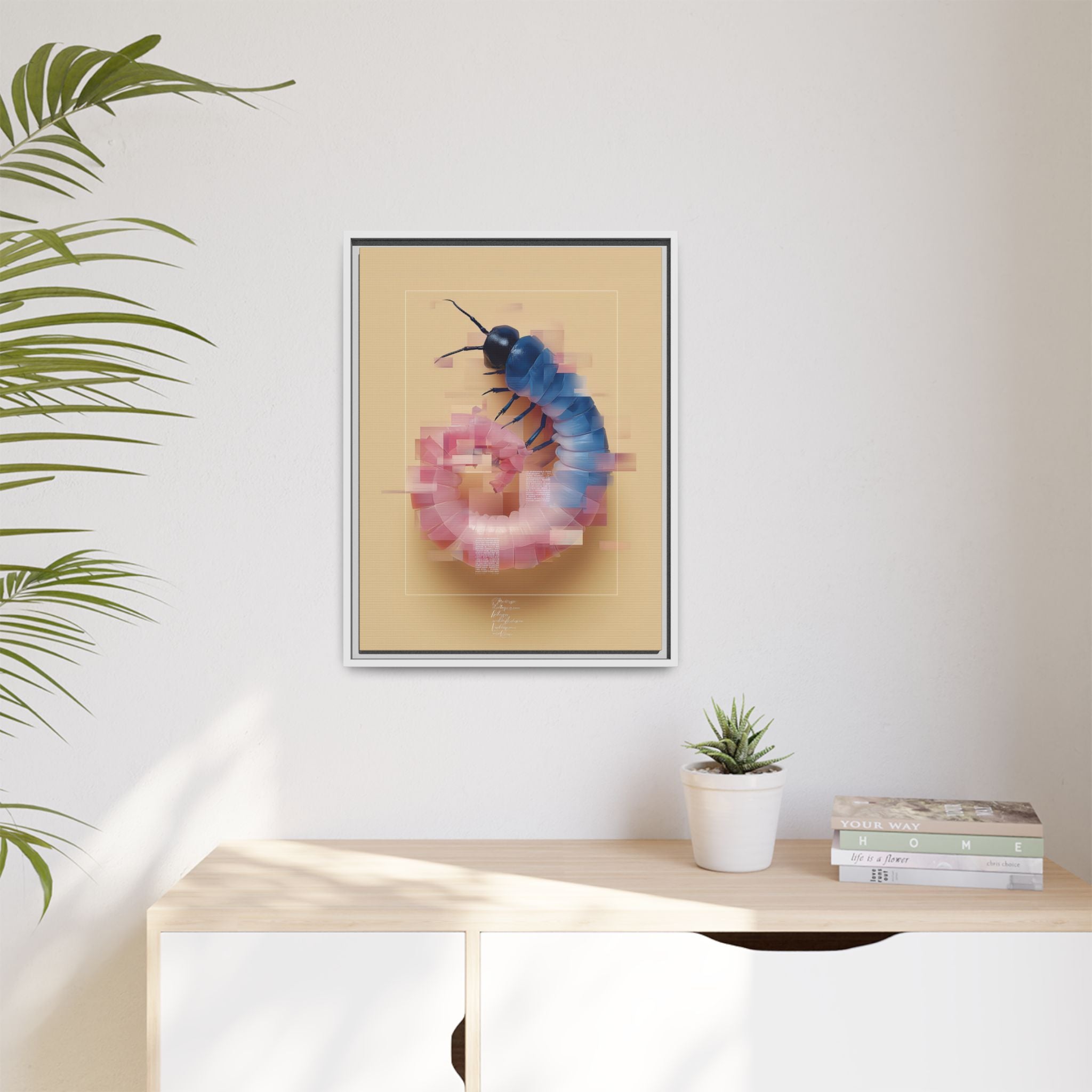 Glitched Symmetry: Digital Insect Mosaic, Pixelated Fragmentation   |    Custom Orders Available