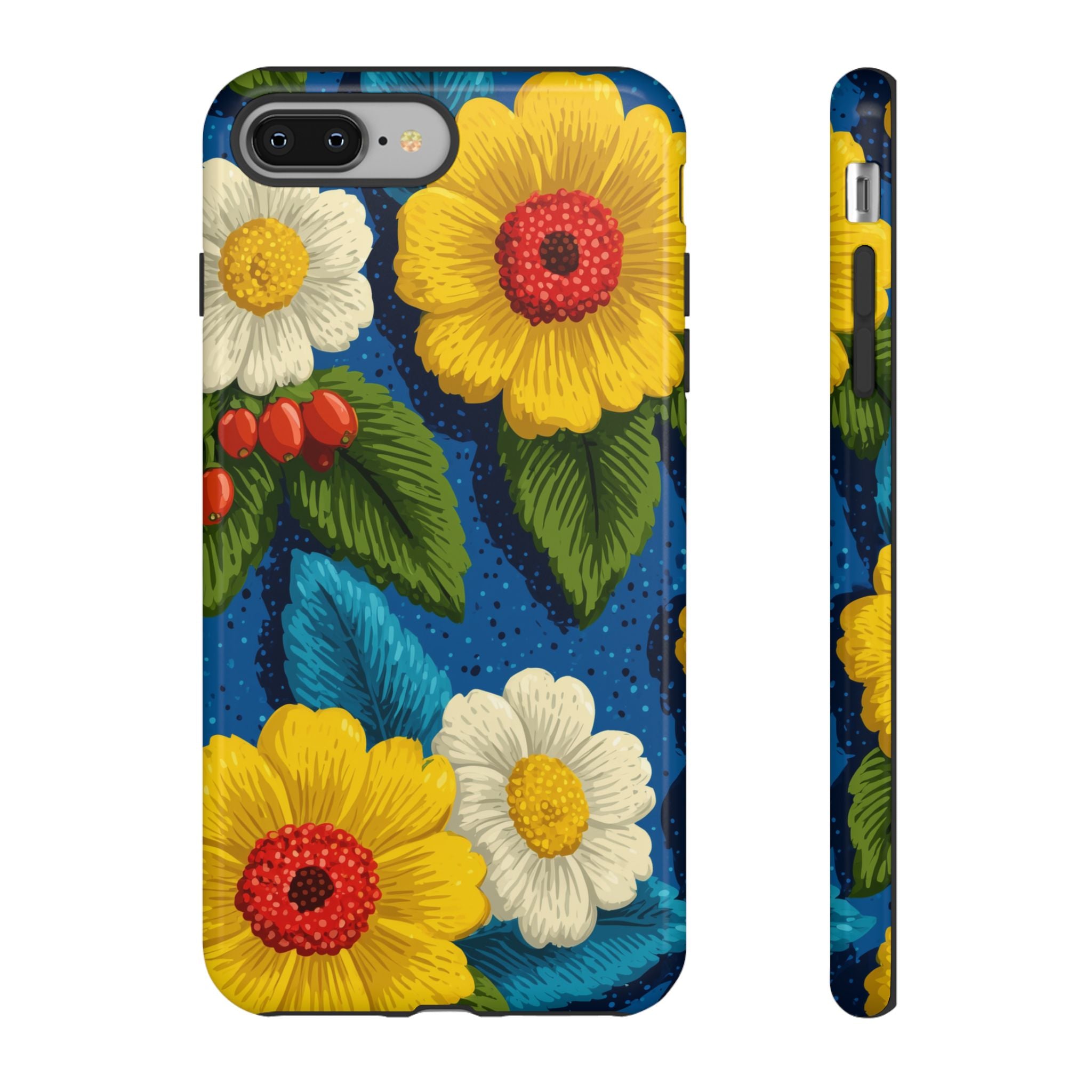 Summer Tough Cases: Floral Fine Art Phone Case, Fun Beach Vibe Phone Accessory, Summer Travel Gift, Colorful Phone Cover, Casual Style Tech