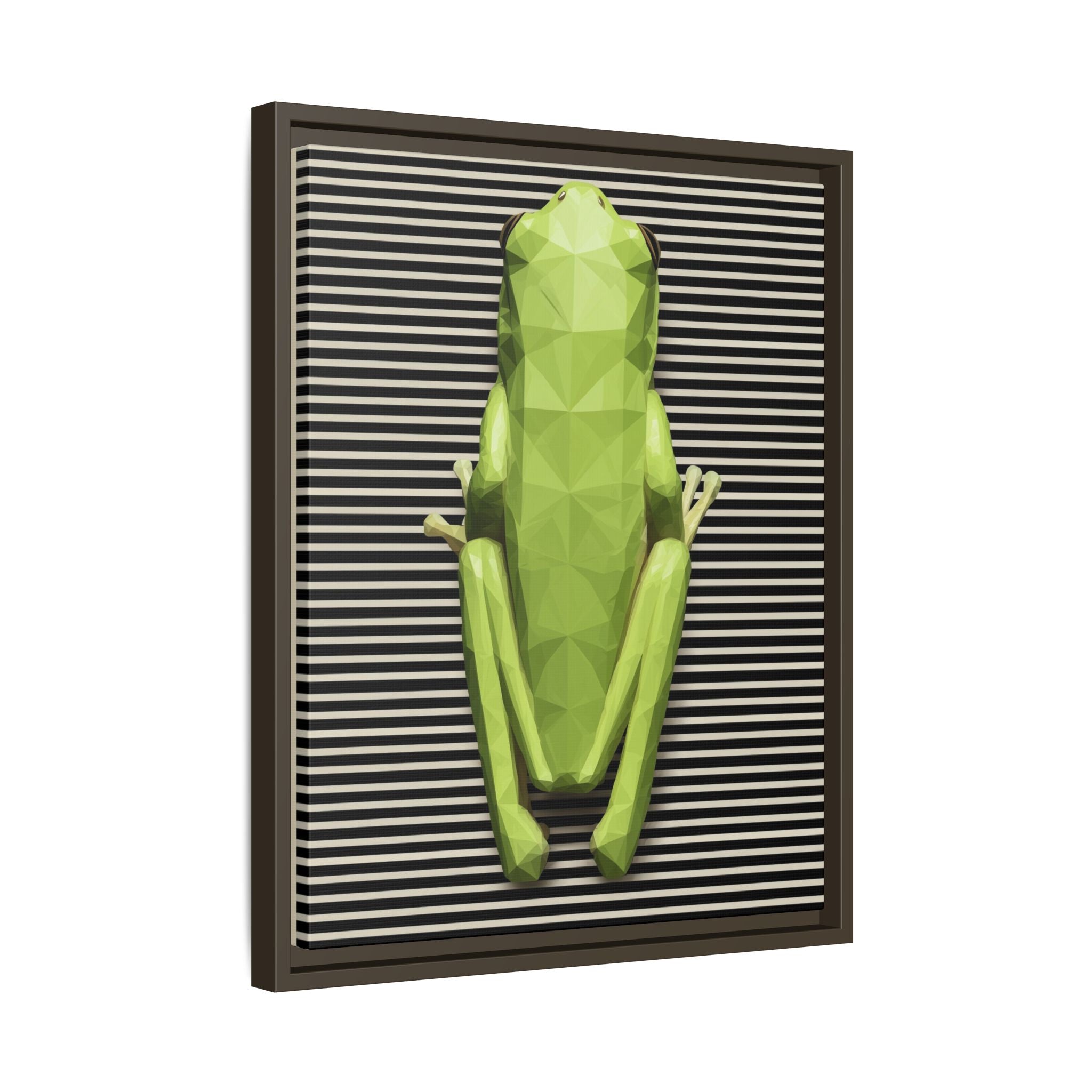 Geometric Frog: Low-Poly Digital Wildlife, Minimalist Angular Design   |    Custom Orders Available