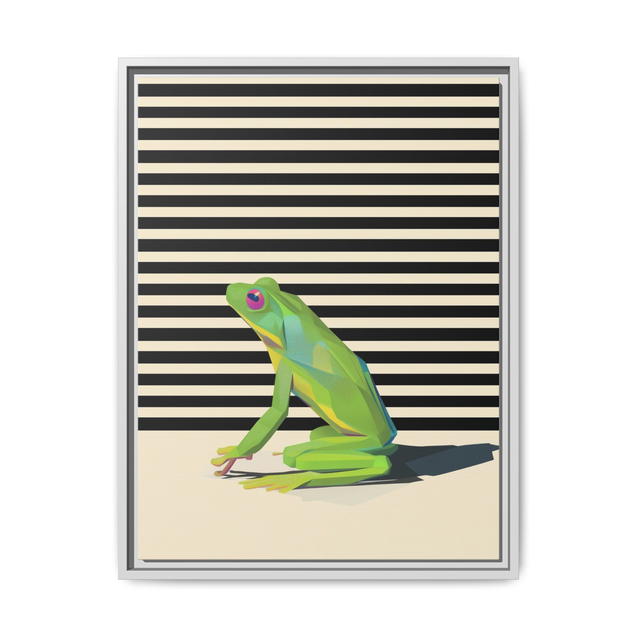 Geometric Amphibian: Stylized Frog Design, Modern Minimalist Art Print   |    Custom Orders Available