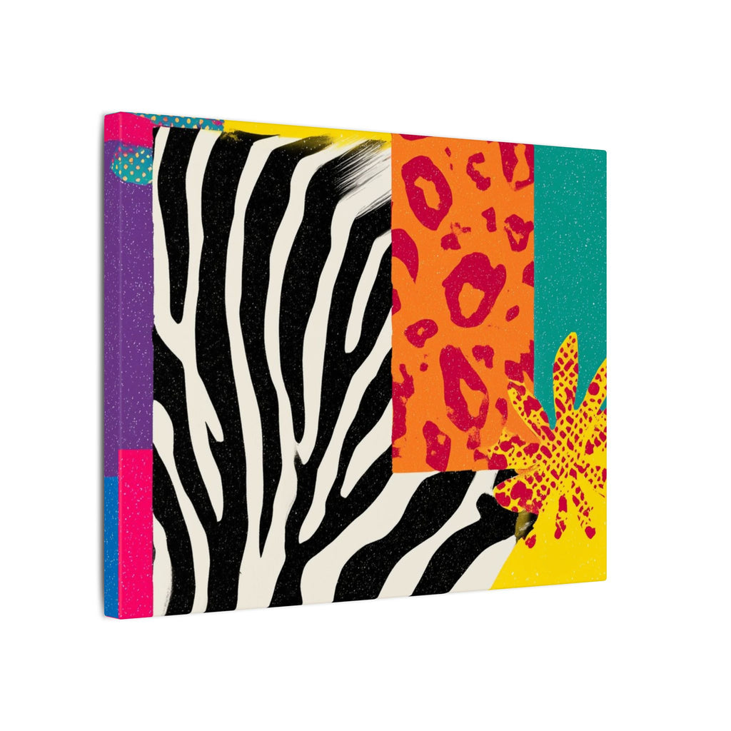 Copy of Pop Geometry: Zebra Leopard Fusion, Geometric Color Block, Modern Abstract Design   |   Custom Orders Accepted