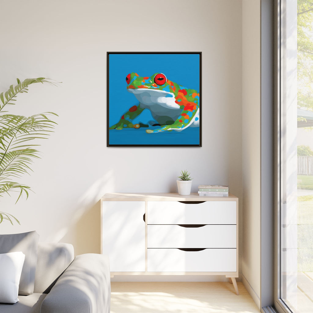 Mosaic Frog: Geometric Wildlife Art, Colorful Amphibian Print   |    Custom Orders Available