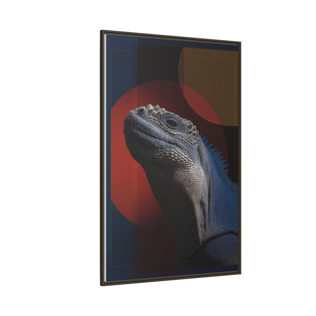 Scales of Antiquity: Prehistoric Reptilian Portrait, Abstract Geometric Composition   |    Custom Orders Available