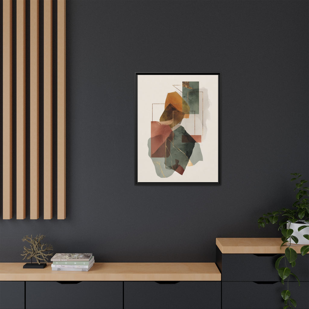 Harmonic Geometries: Architectural Abstraction, Earthy Palette, Minimalist Composition   |   Custom Orders Accepted