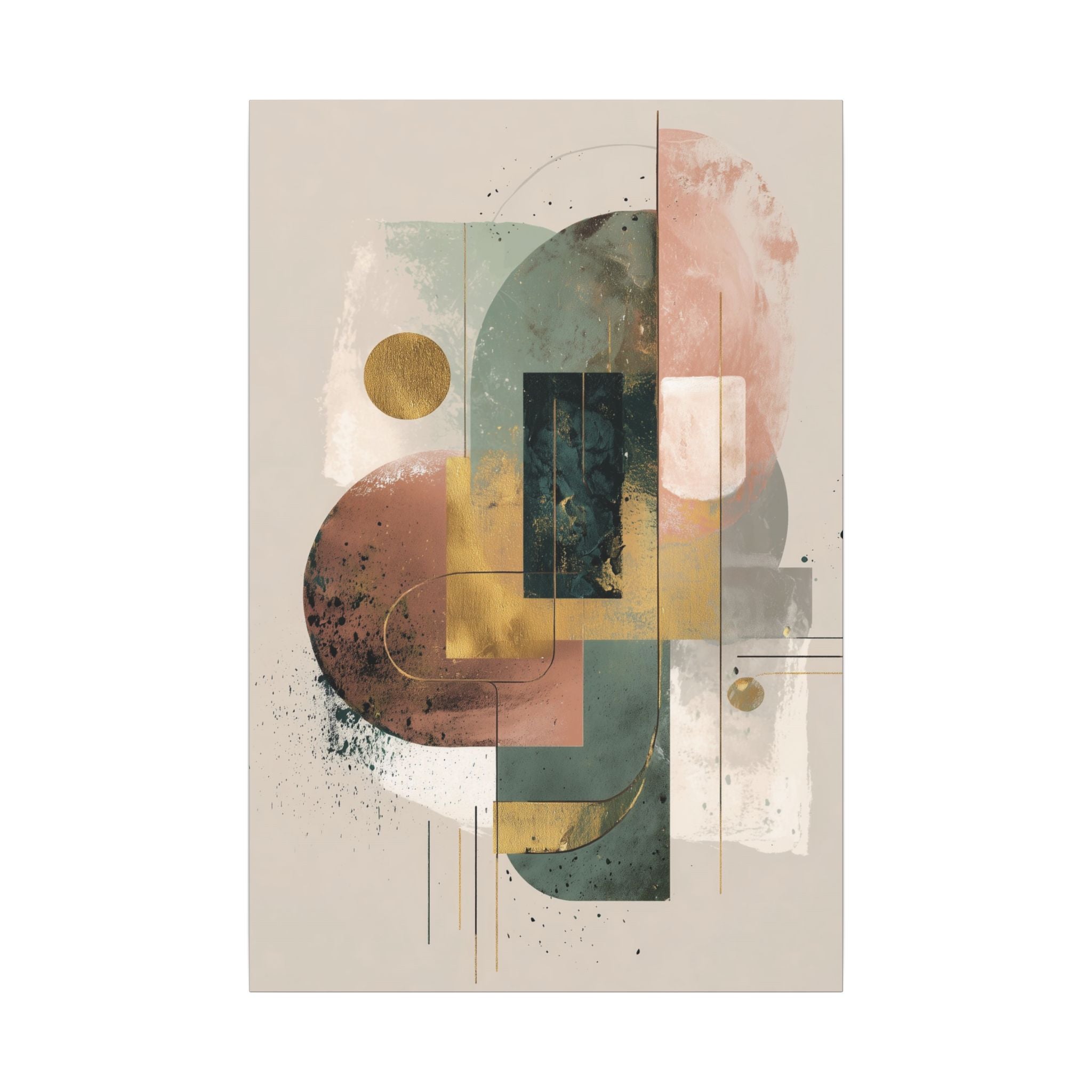 Geometric Harmony: Abstract Composition, Modernist Minimalism, Ethereal Design Layers   |   Custom Orders Accepted