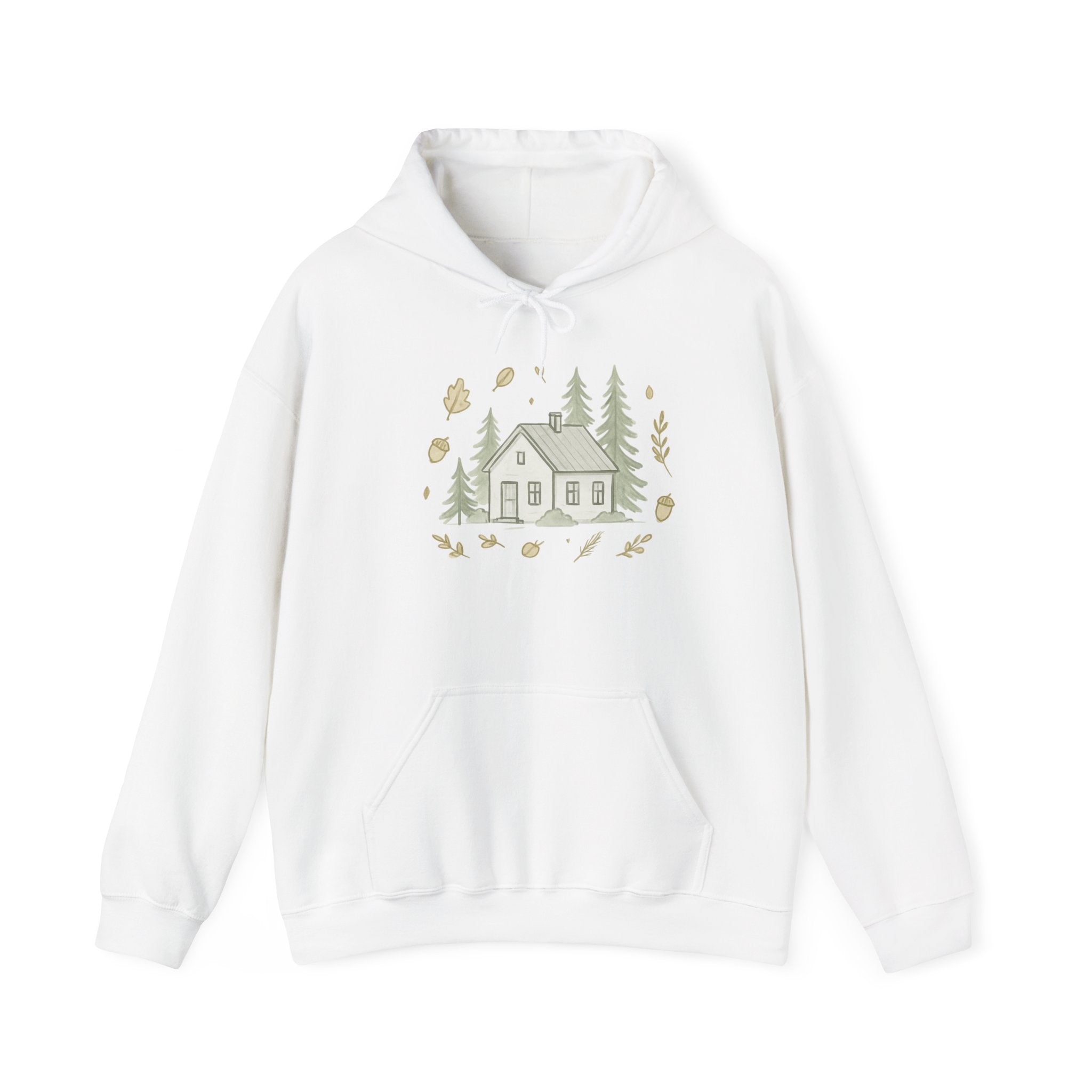 Autumn Vibes Cabin Hoodie — Cozy Fall Cabin Sweatshirt