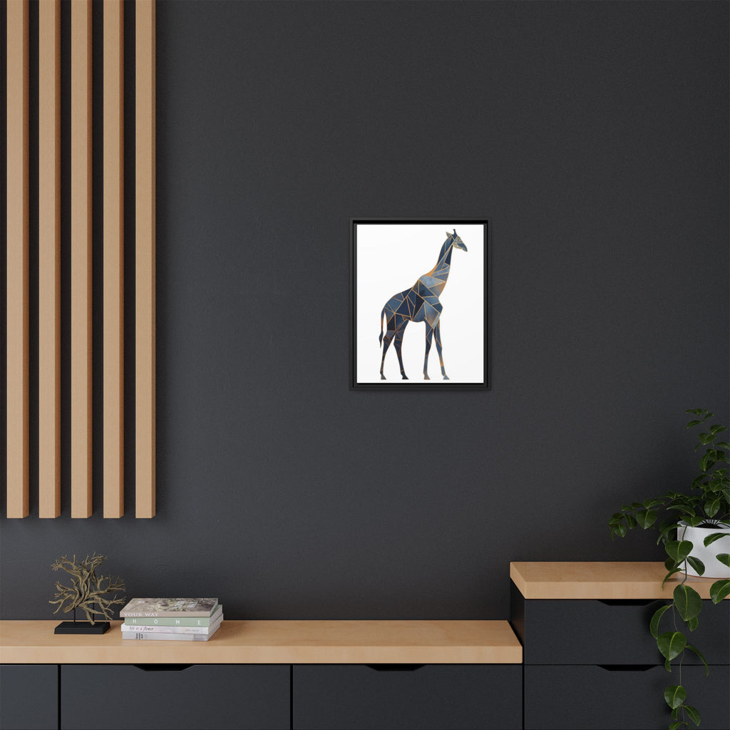 Geometric Giraffe Framed Print : Polygonal Wildlife Art, Modern Mosaic Design   |  Personalized & Custom Orders Available