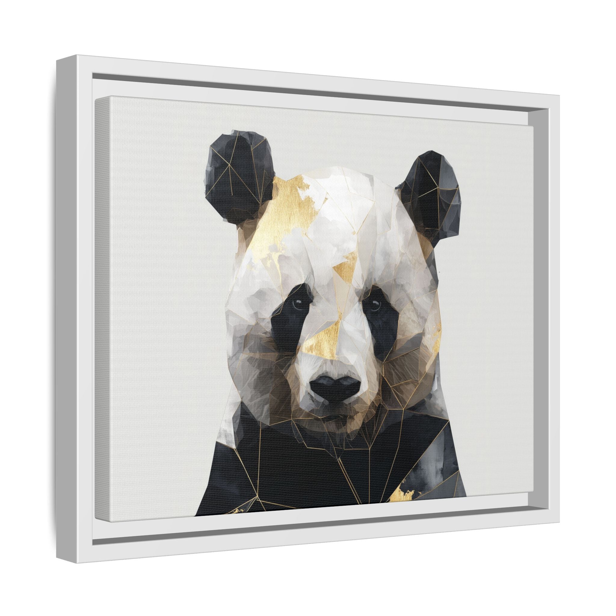 Fractal Panda: Geometric Digital Art, Low Poly Wildlife Portrait   |  Personalized & Custom Orders Available