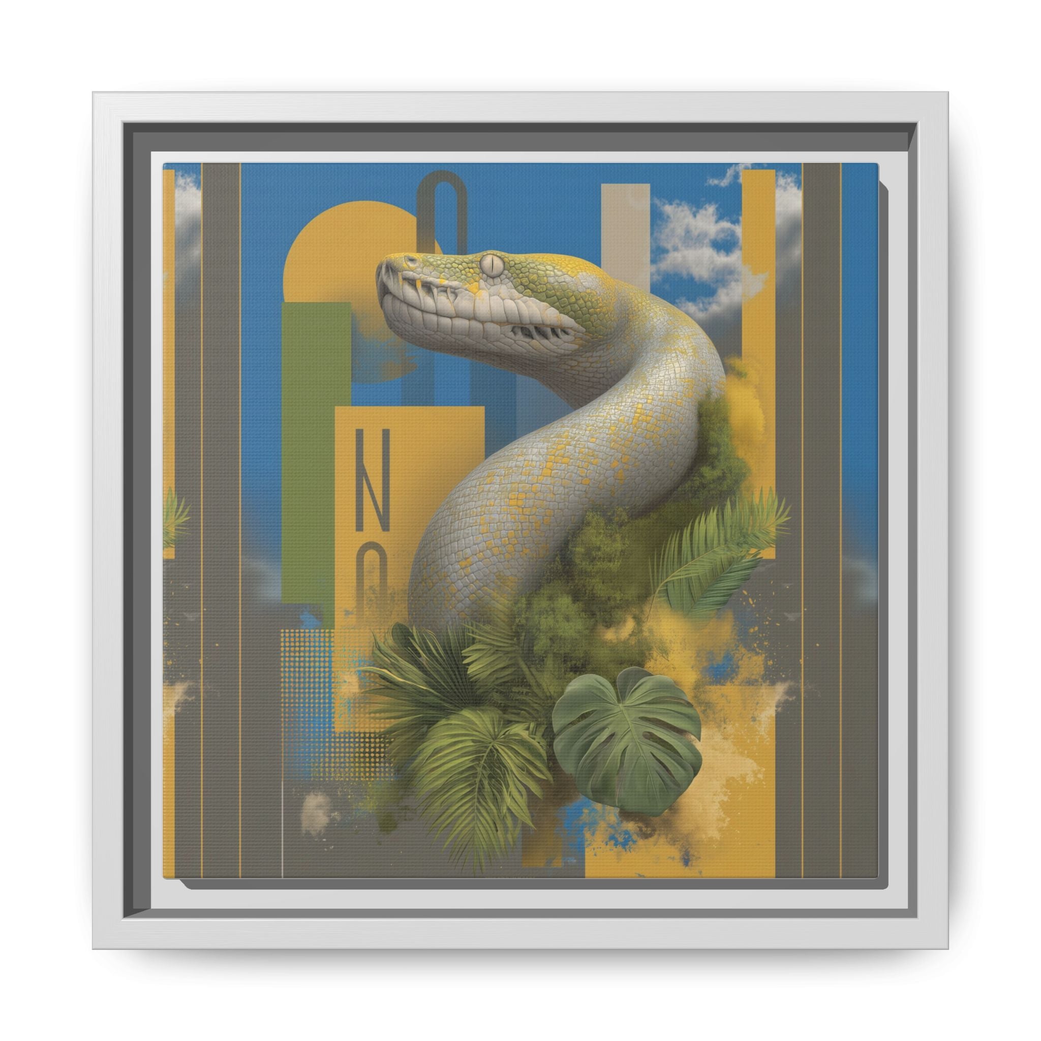 Serpent's Geometry: Tropical Realism, Digital Wildlife Composition   |    Custom Orders Available