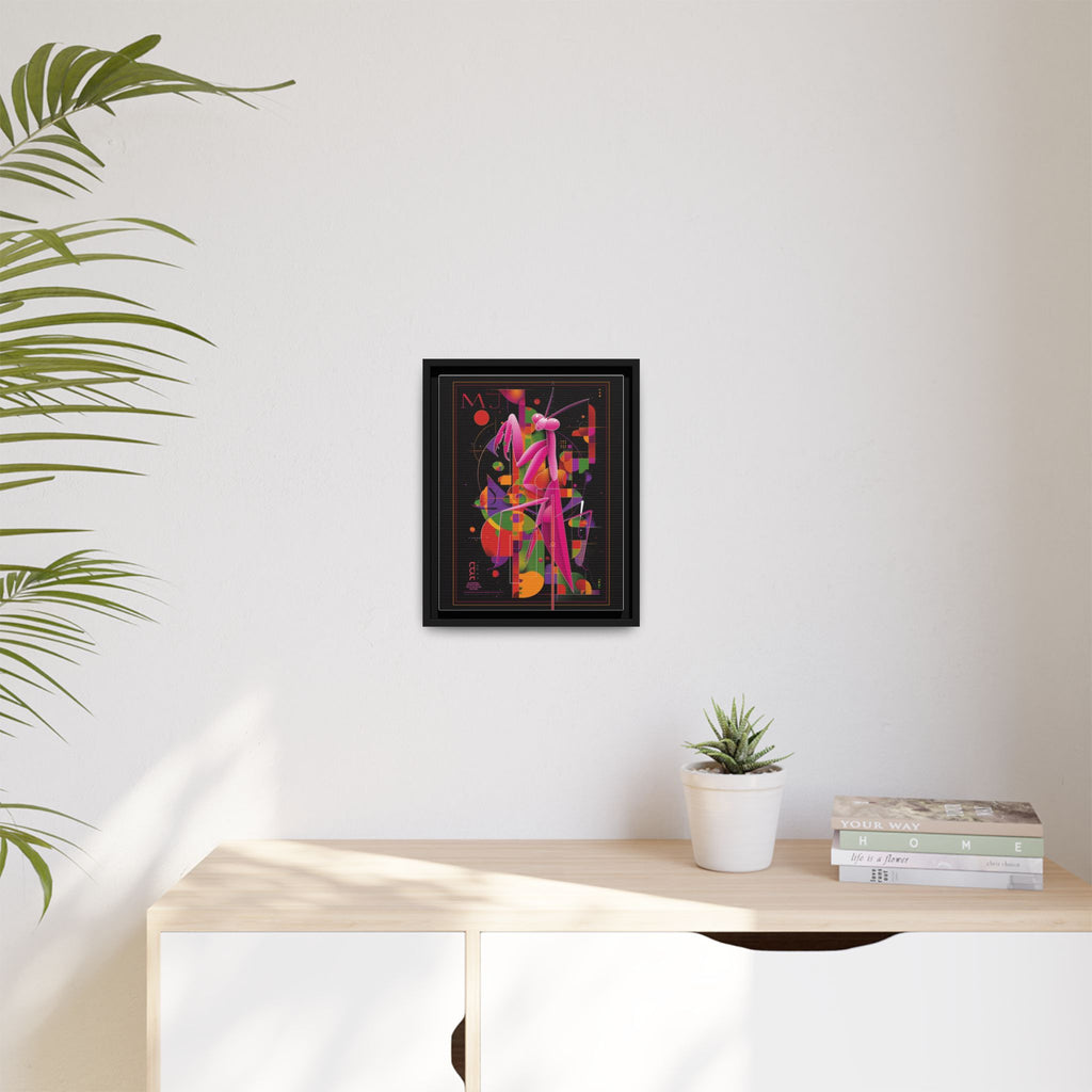 Geometric Mantis Framed Print : Starry Night Abstract, Graphic Design Poster   |  Personalized & Custom Orders Available