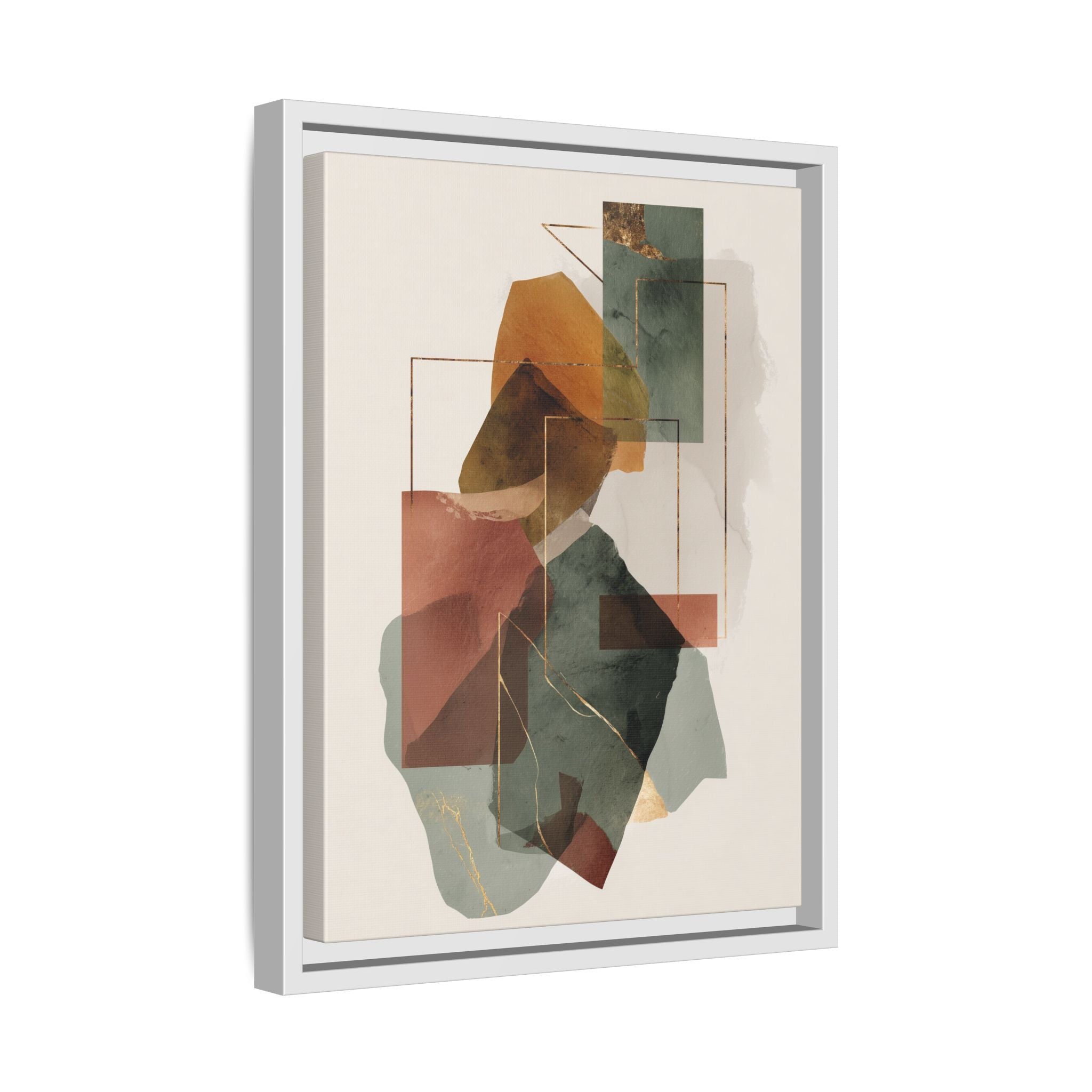 Harmonic Geometries: Architectural Abstraction, Earthy Palette, Minimalist Composition   |   Custom Orders Accepted