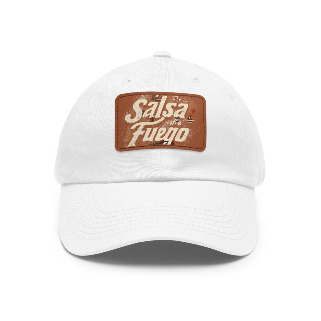 Salsa Fuego Dad Hat with Leather Patch (Rectangle)