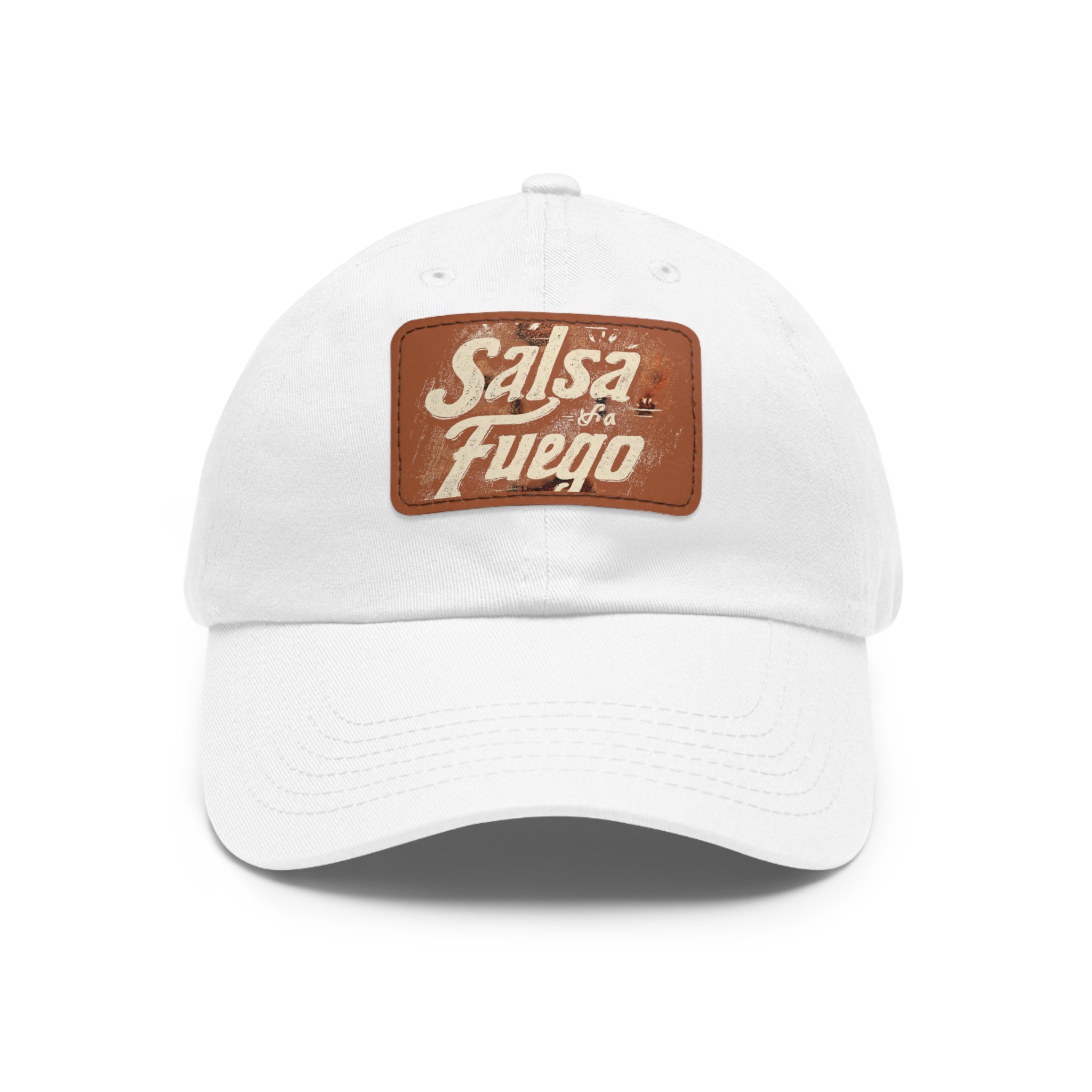 Salsa Fuego Dad Hat with Leather Patch (Rectangle)